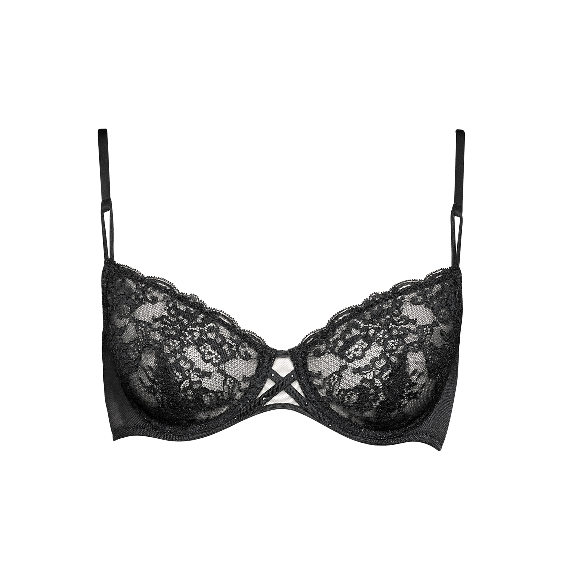 Andres Sarda TIGER black full cup wire bra