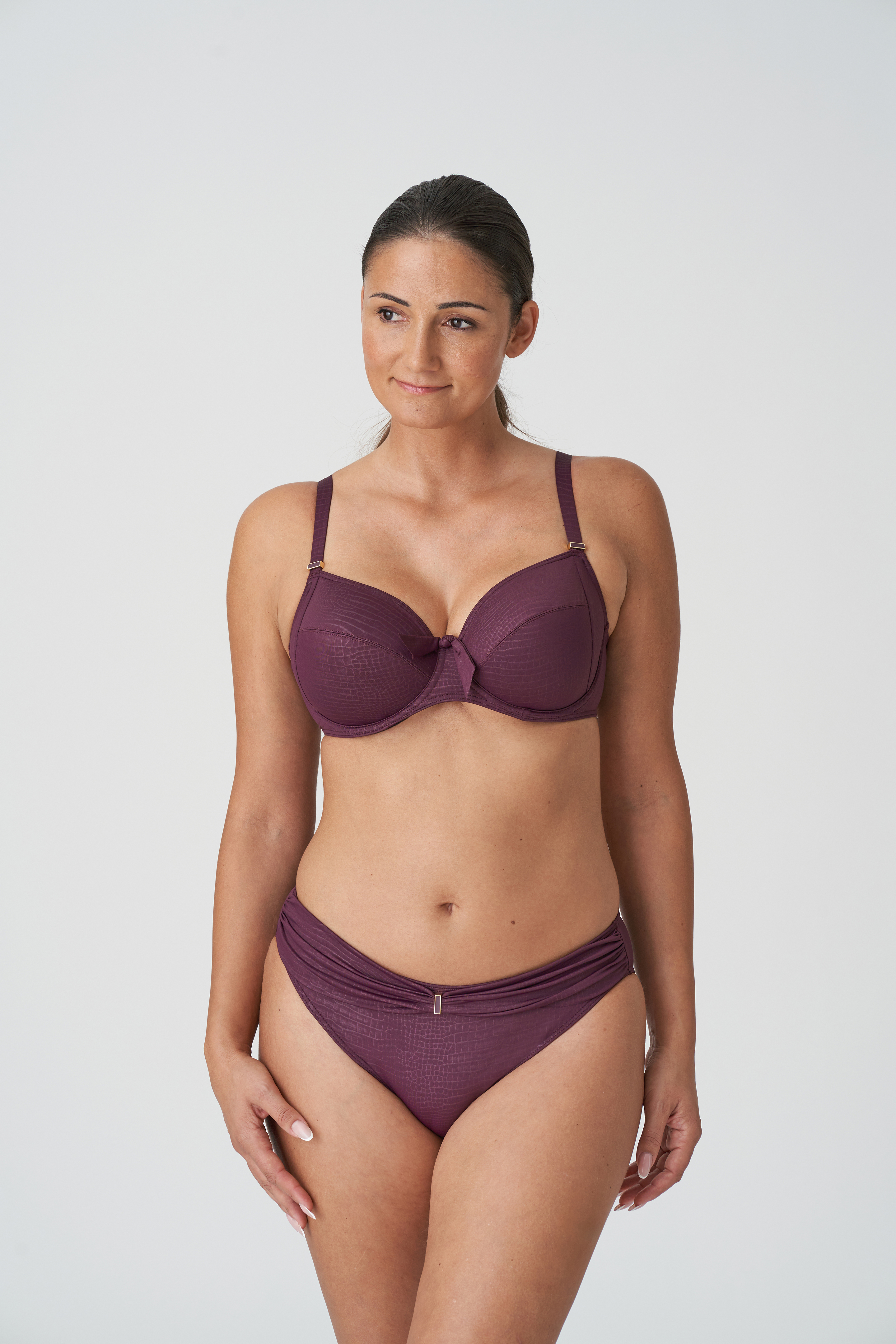 Prima Donna Dalyan Padded Strapless Bikini Top Wine