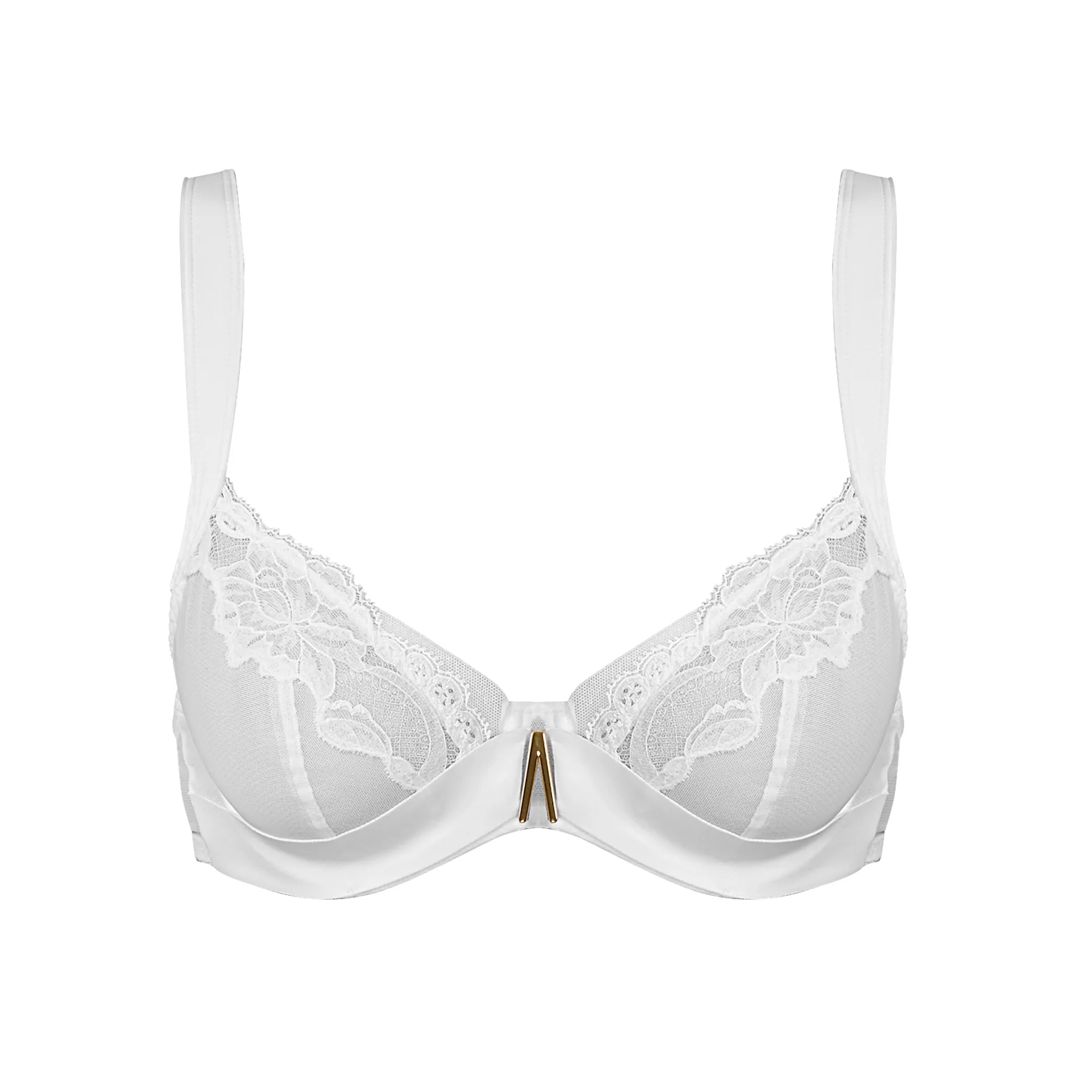 Andres Sarda DION white full cup bra