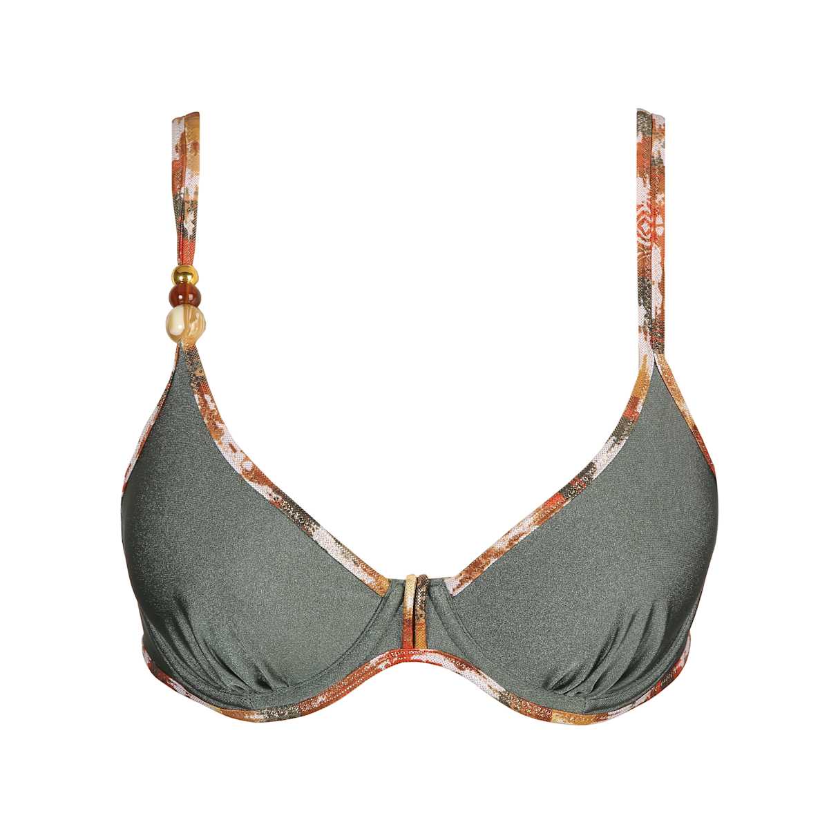 Marie Jo Swimwear - Chalia Padded Balcony Bikini Top Luminous Lines