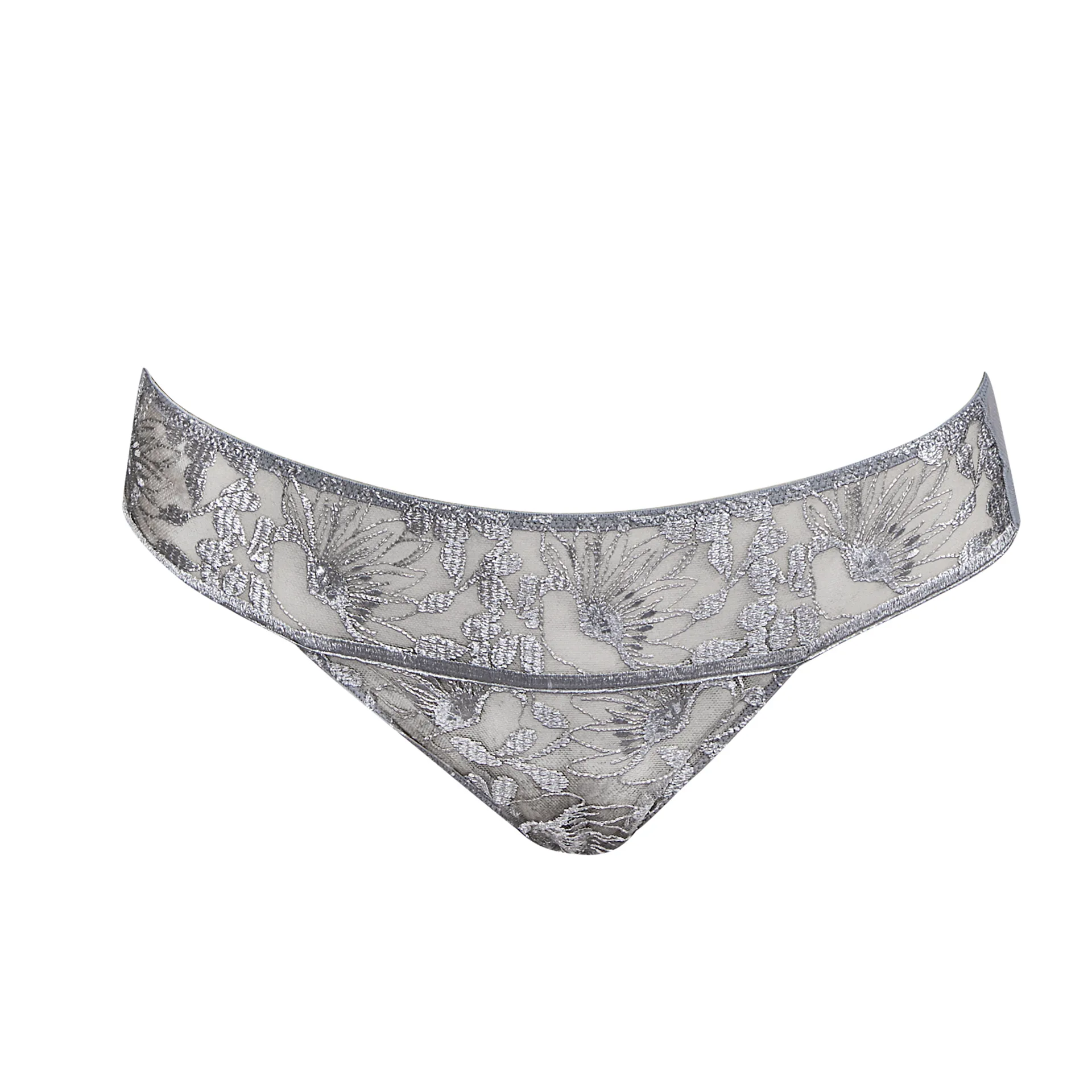 Andres Sarda Tina Silver Metal Push Up Bra Removable Pads