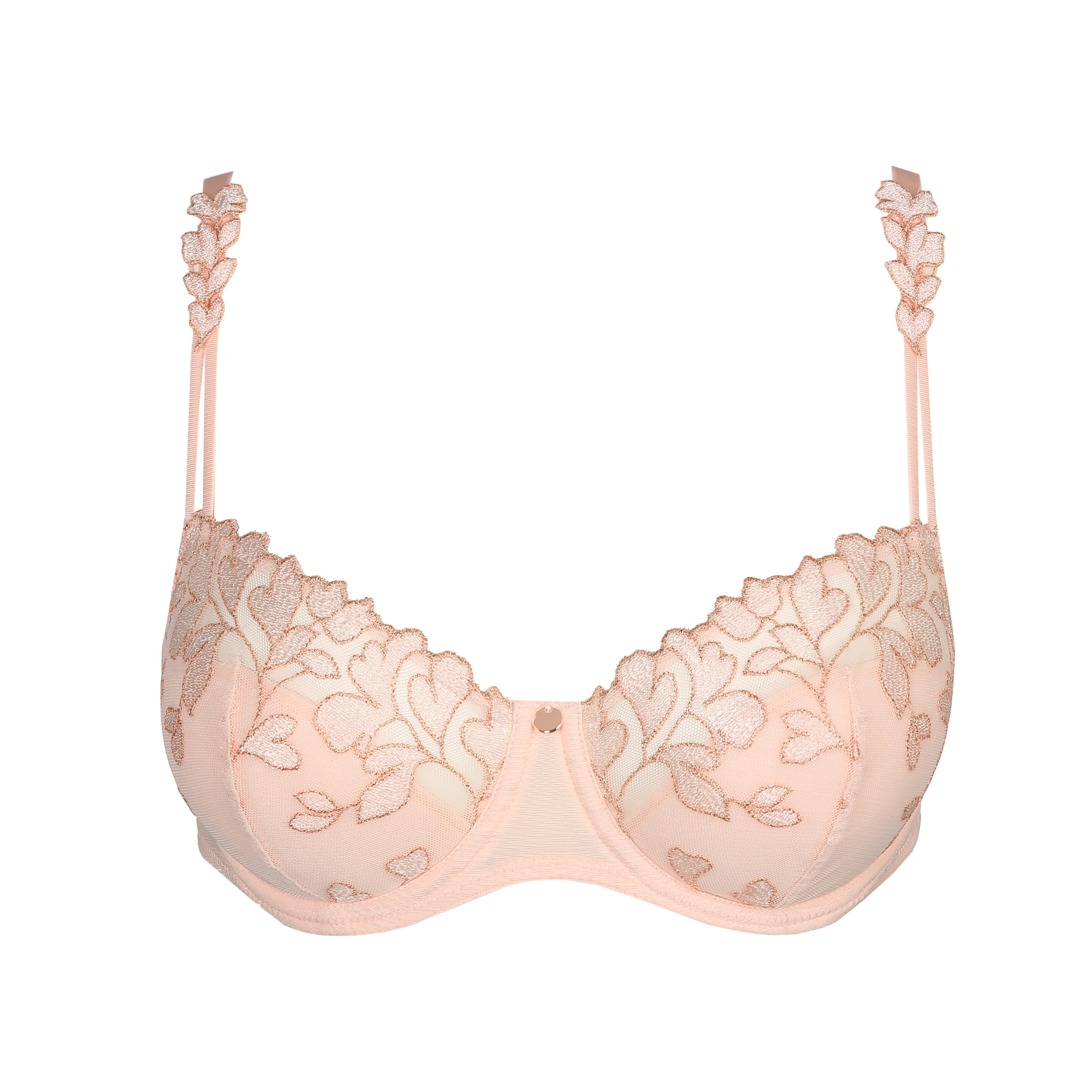 M&S Bras 32A White/Pink PK2 Cotton Rich Balcony Underwired Padded