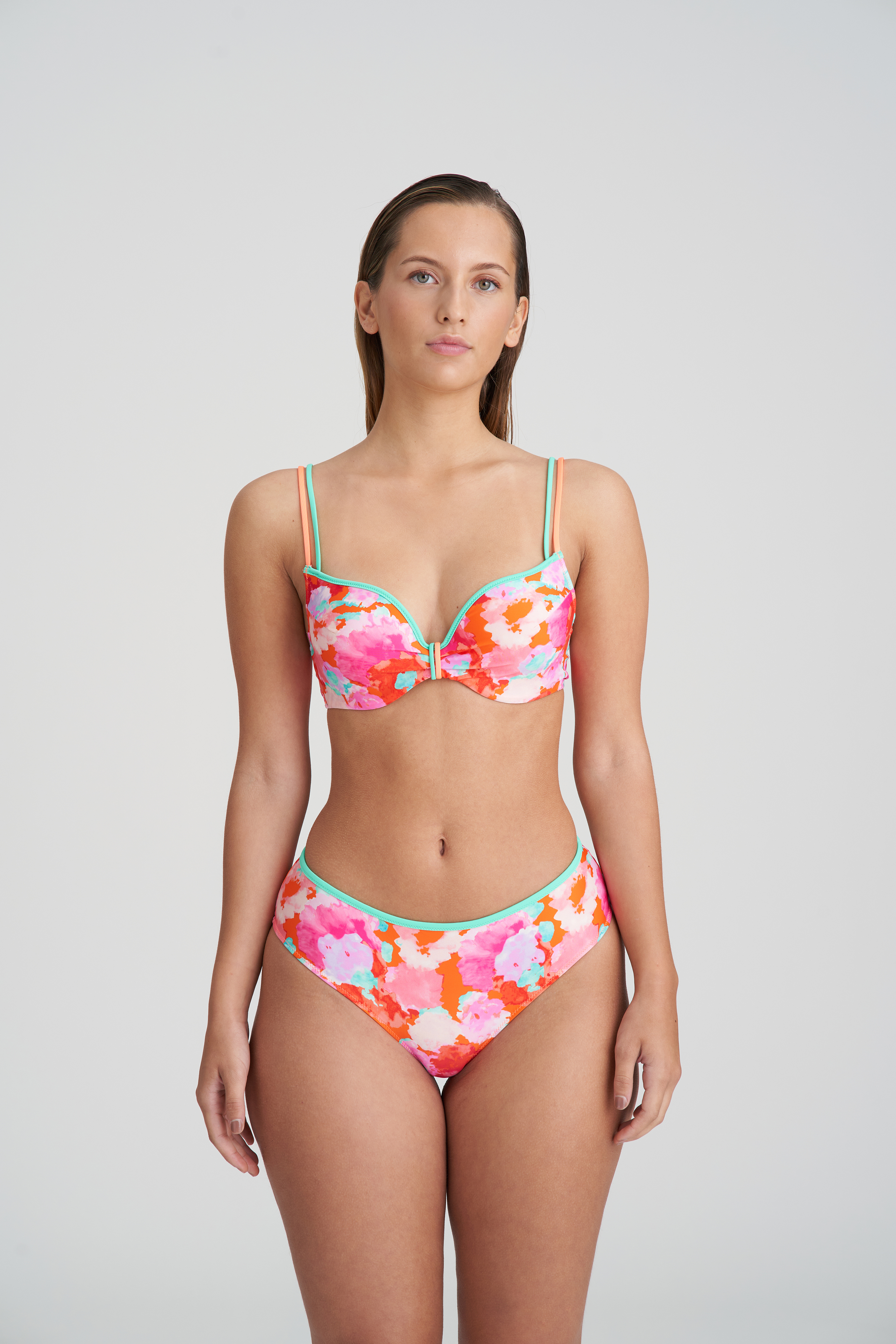 Marie Jo Swim Apollonis Neon Sunset Padded Bikini Top Heartshape