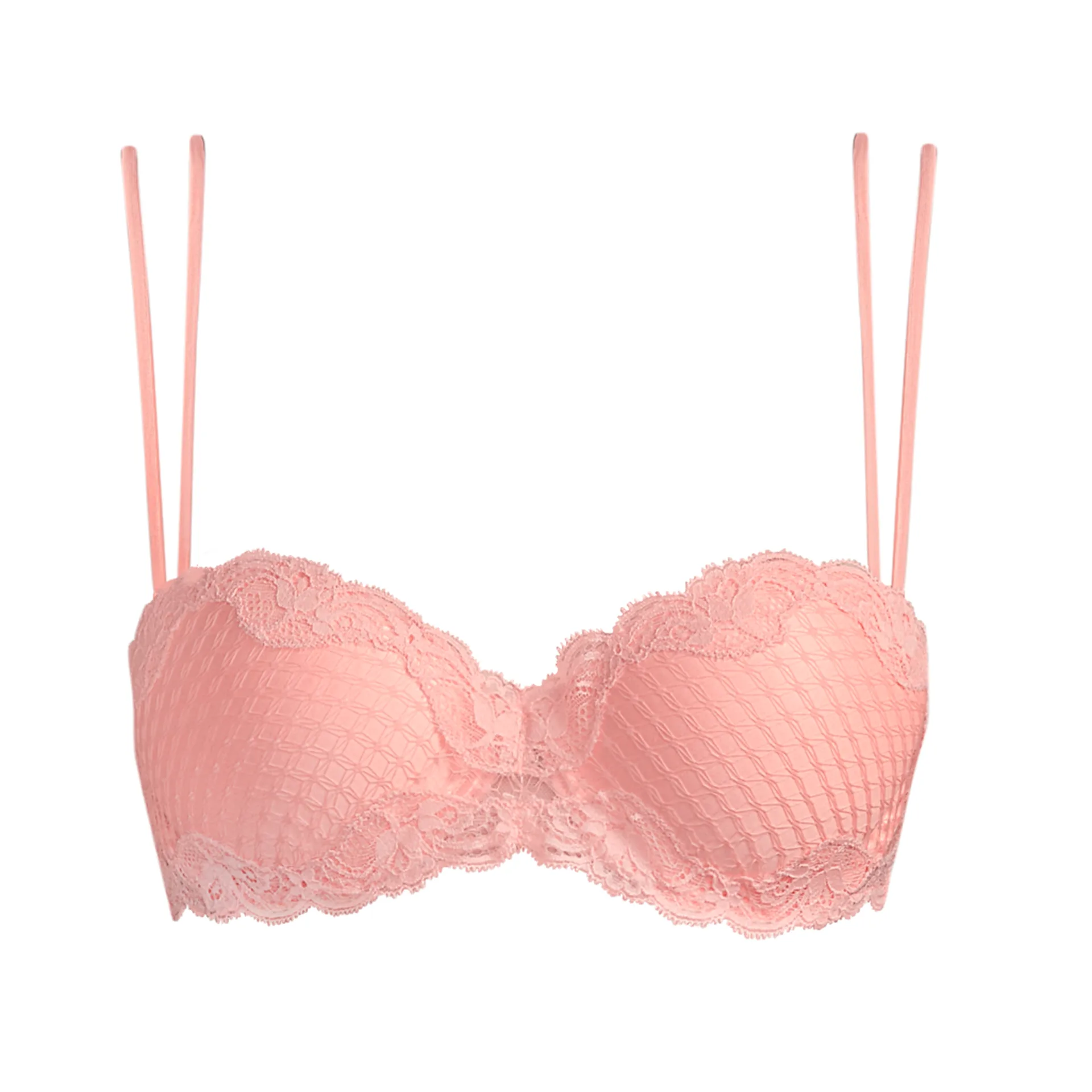 Pink bra- Andres sarda Sales- Pink Lace Lingerie- Unas1 - Bra