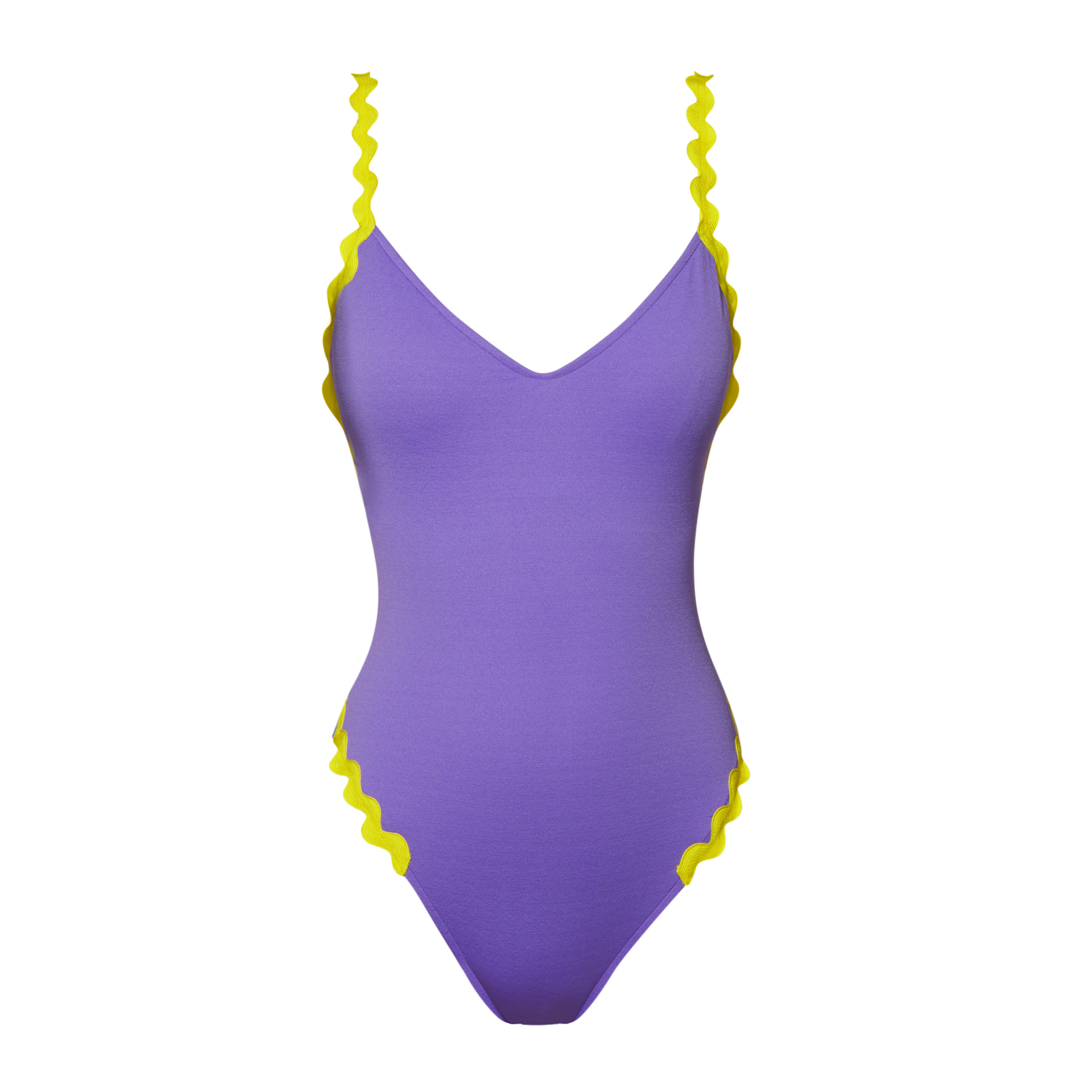 Andres Sarda Swimwear DREW Lavender Swimsuit boat neck remov. pads