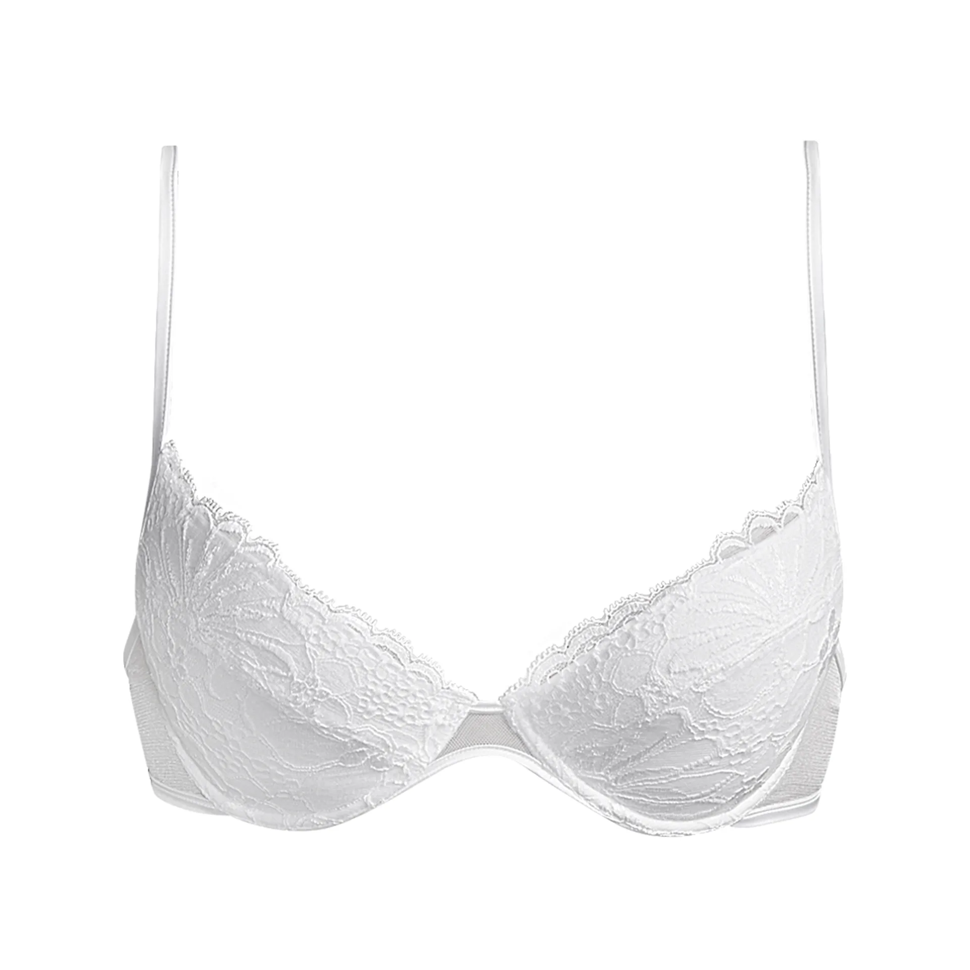 Andres Sarda Tyng White Push Up Bra Removable Pads