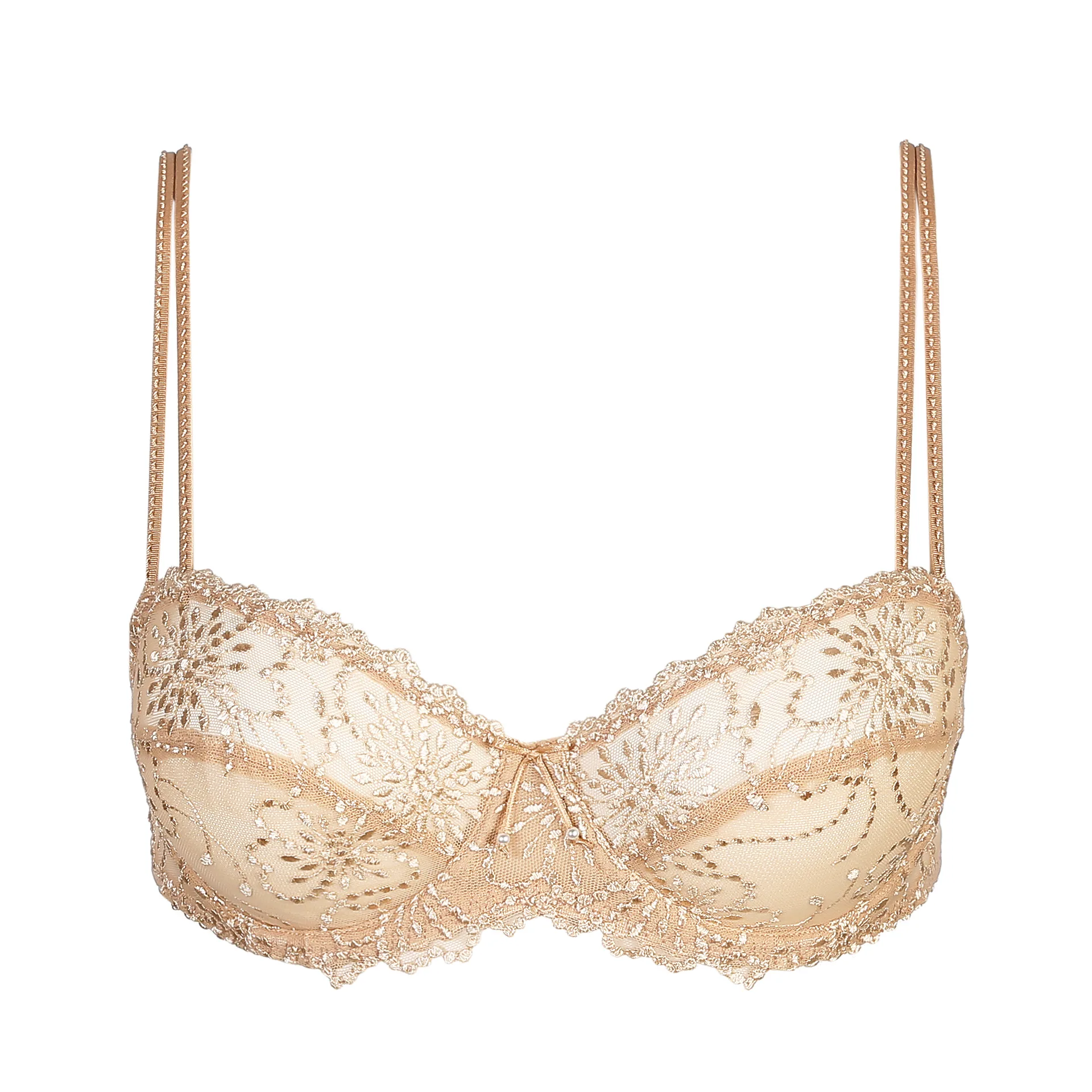 Marie Jo Jane Non-Moulded Balcony Bra with horizontal seam in Dune B-D Cup