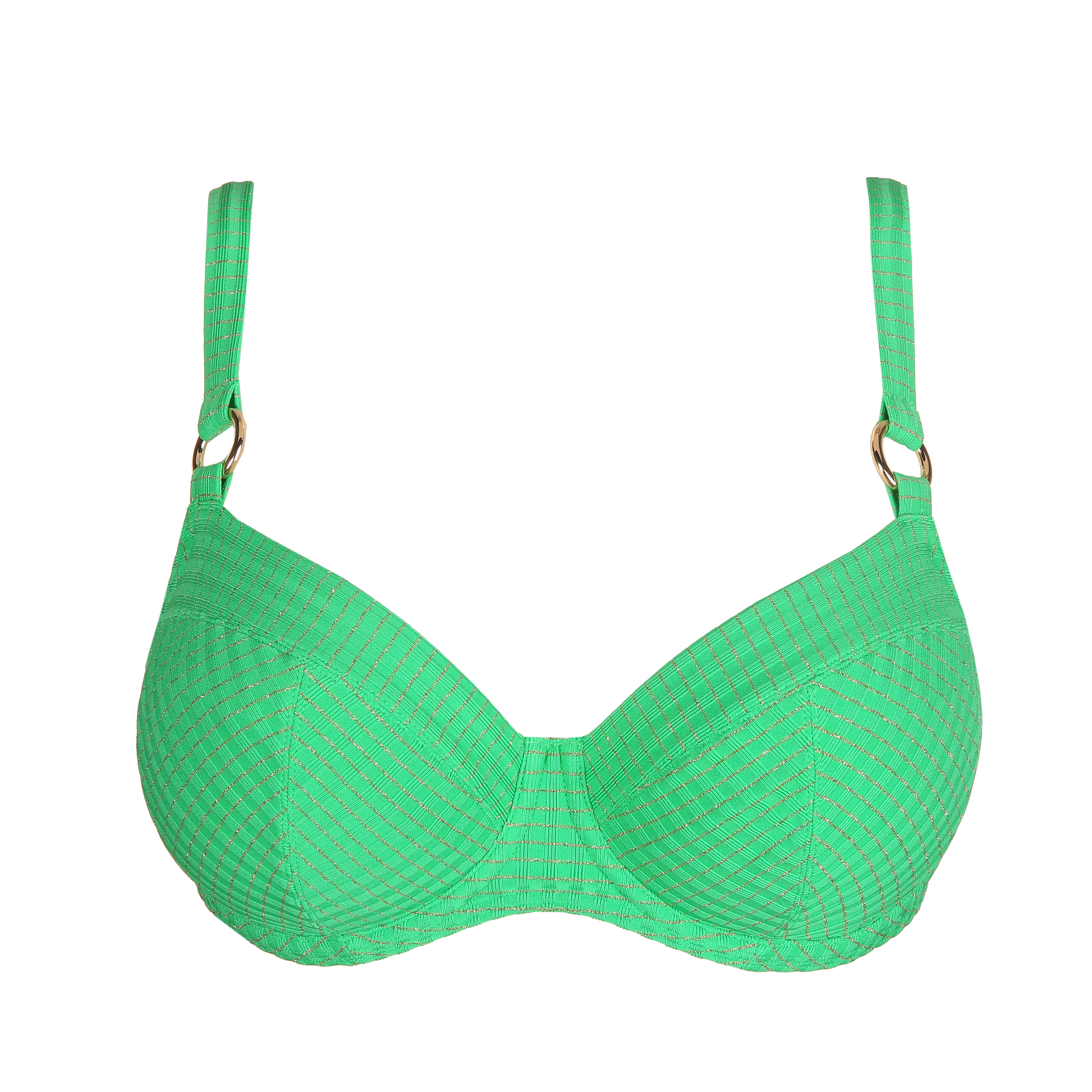★LOOPLOOP★ String Bikini Top Milky Stripe Green Pig 501675 ☆LOOPLOOP☆ String Bikini Top Milky Stripe Green Pig 501675
