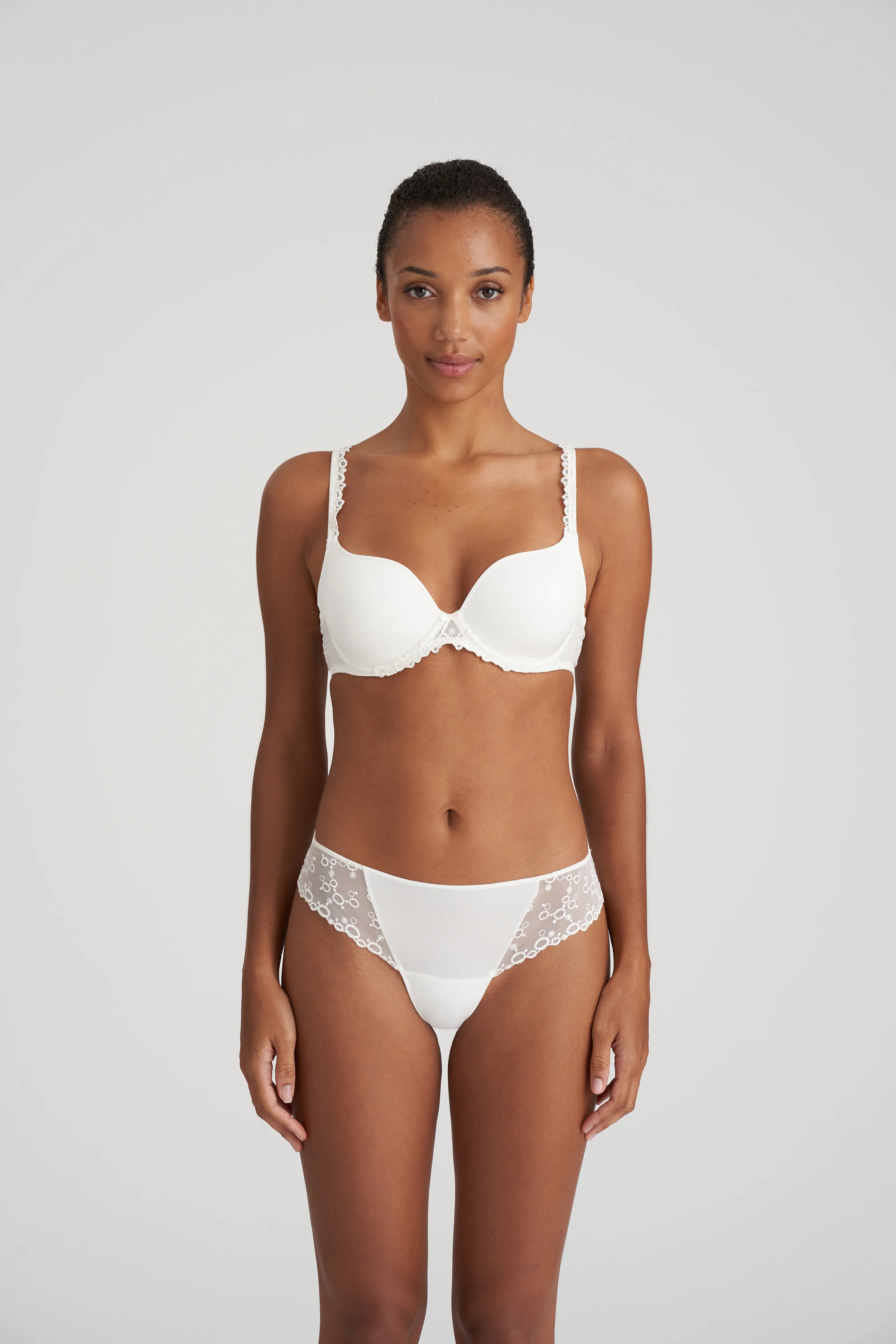 Marie Jo Nellie Half Padded Plunge Bra in Natural A To E Cup