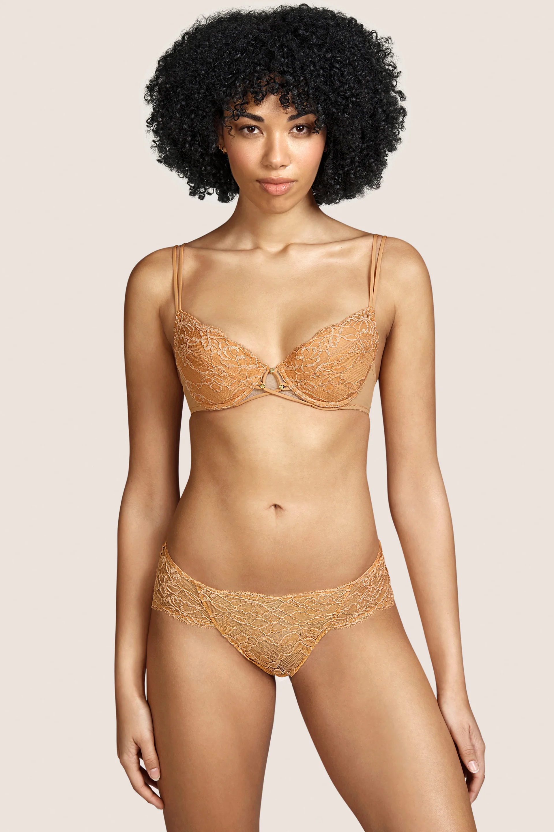 Andres Sarda TYNG evening blue push-up bra removable pads
