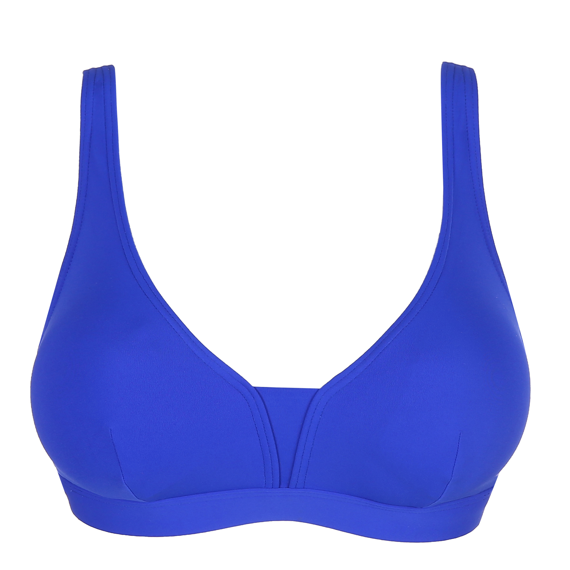 PrimaDonna Swim Holiday Electric Blue Plunge Bikini Top Remov Pads