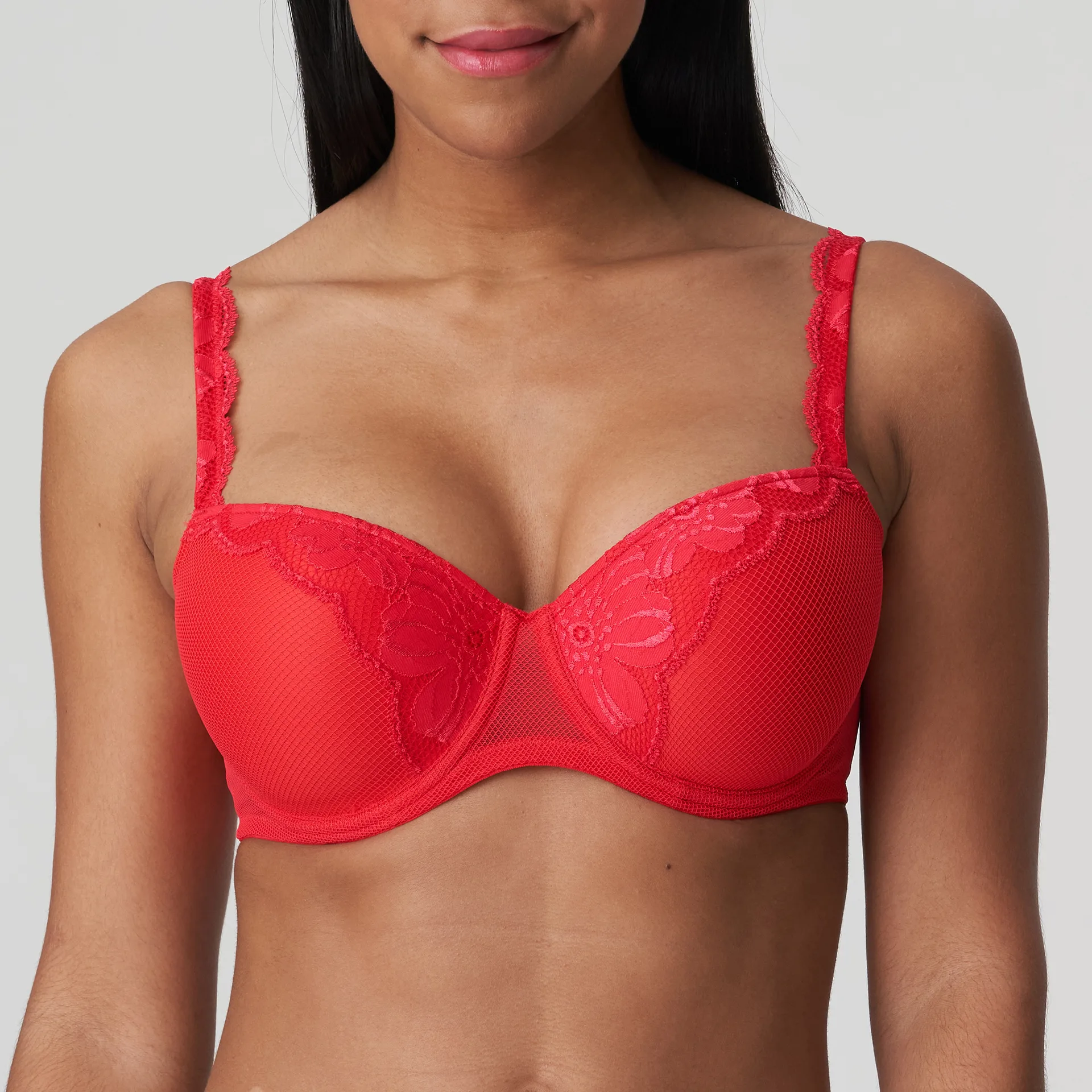 PrimaDonna Twist EPIRUS Red padded balcony bra