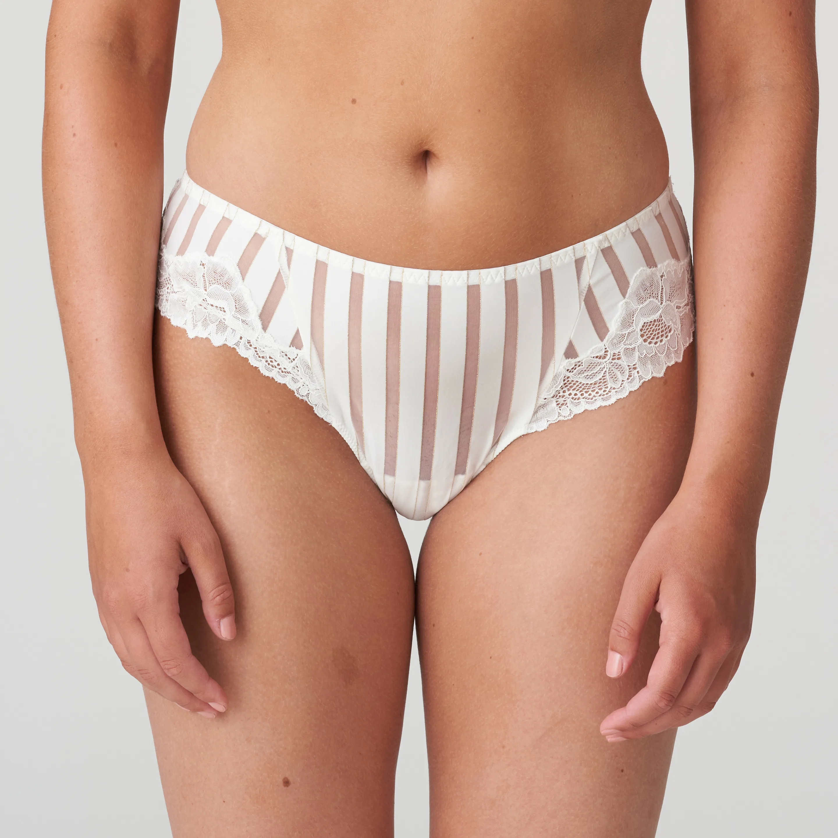 Women's Lace Waist Thong made with Organic Cotton