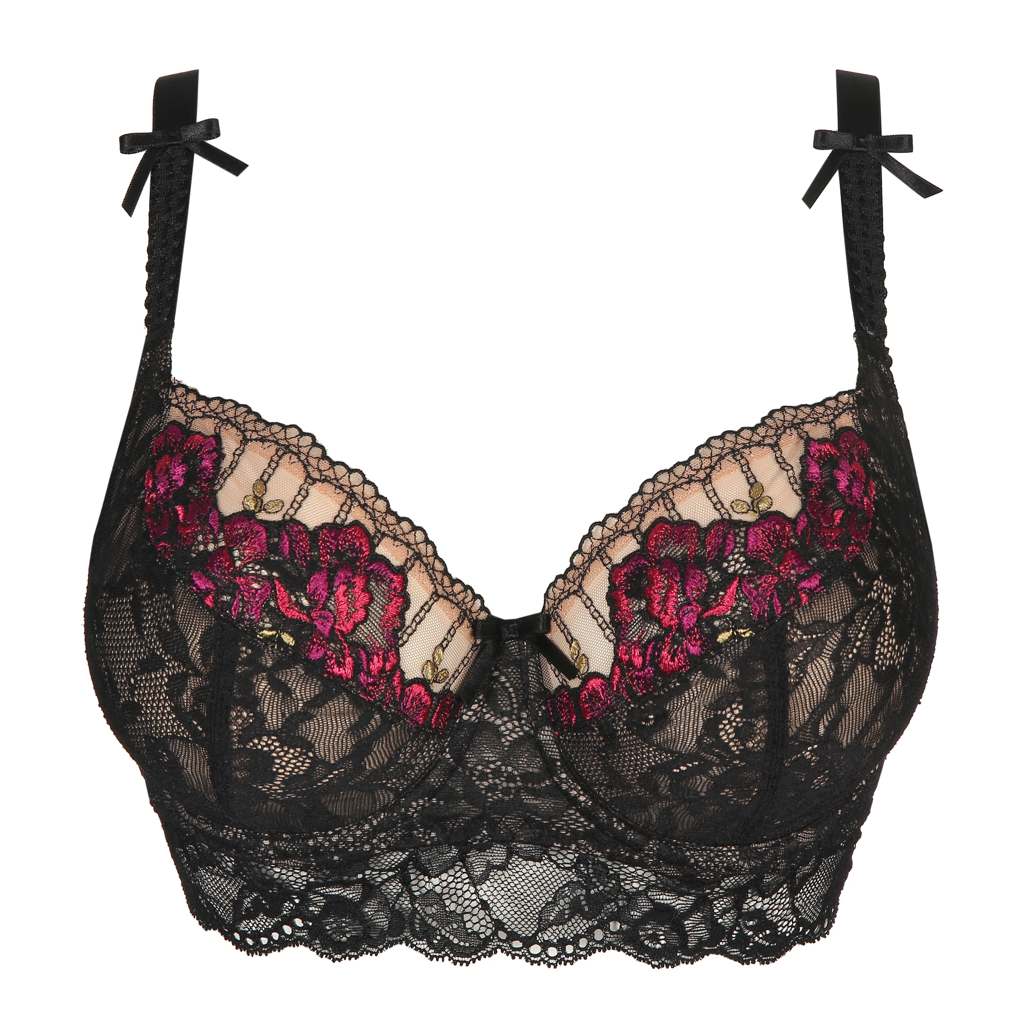 PrimaDonna PLEASANTON black balcony bra tulip seam