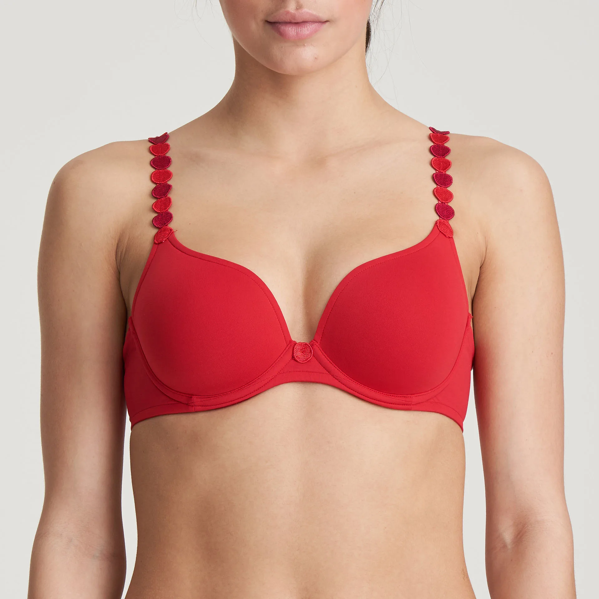 T-shirt bra - scarlet red