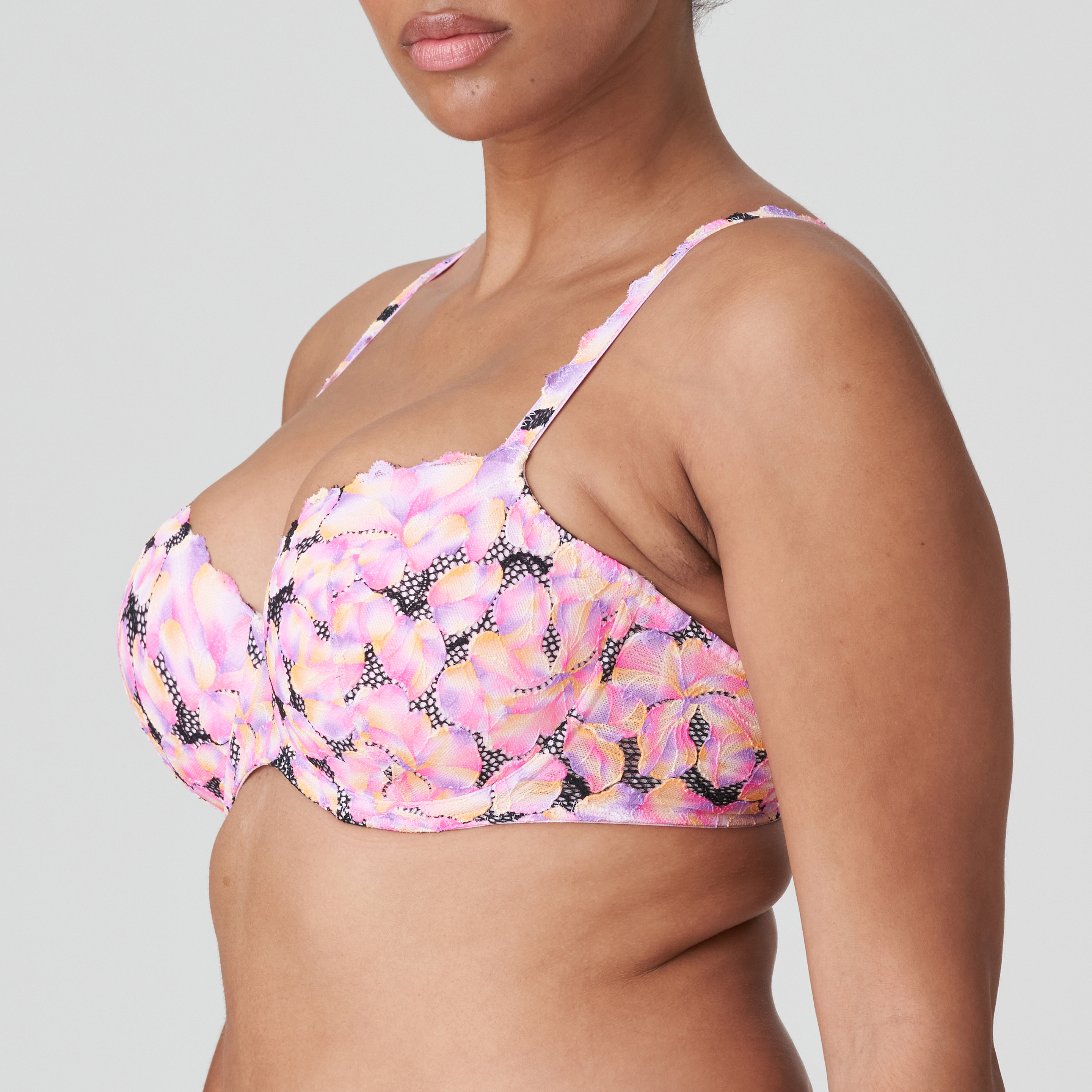 PrimaDonna Twist VIA ALEGRE Peony Pink padded balcony bra