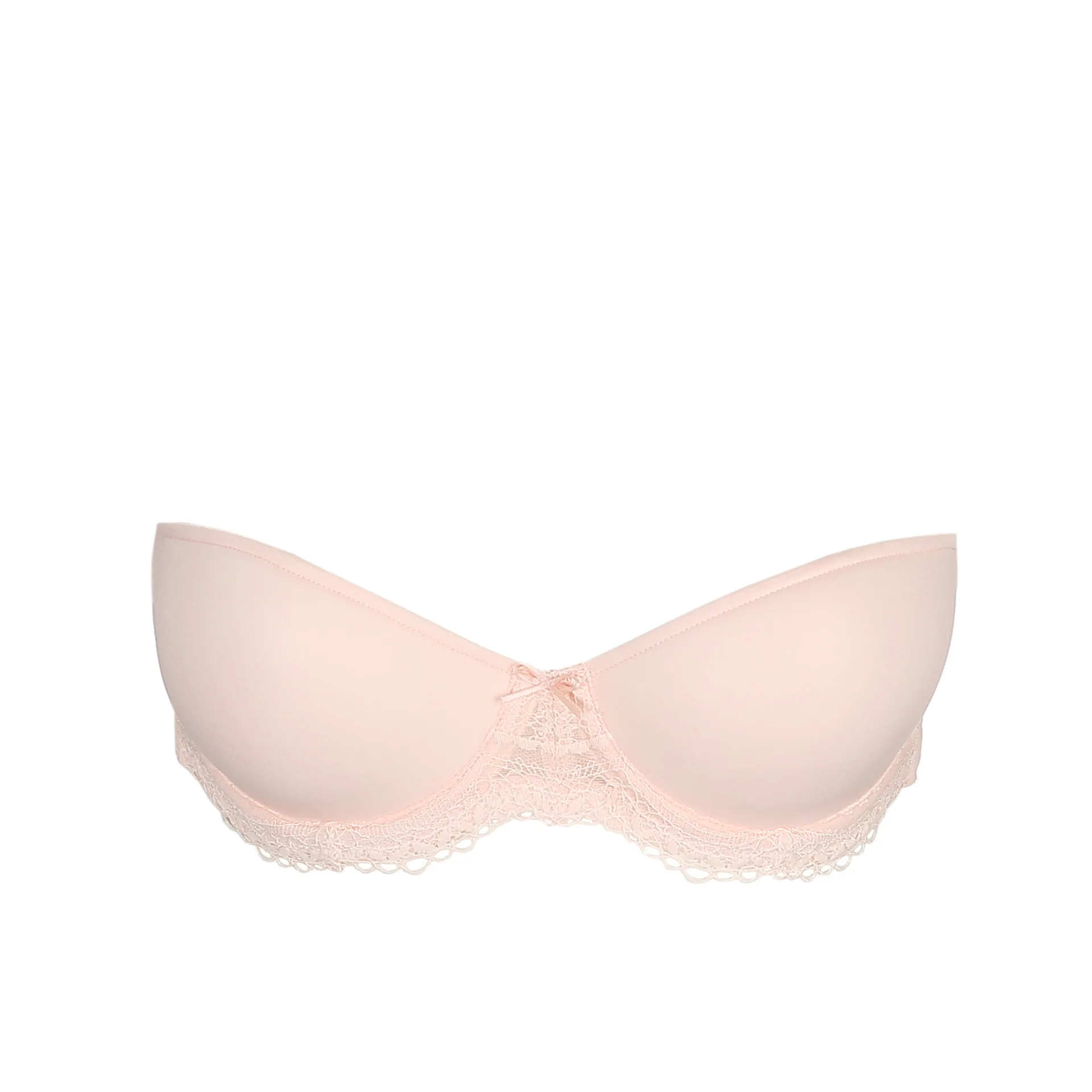 Marie Jo DOLORES glossy pink padded bra - strapless