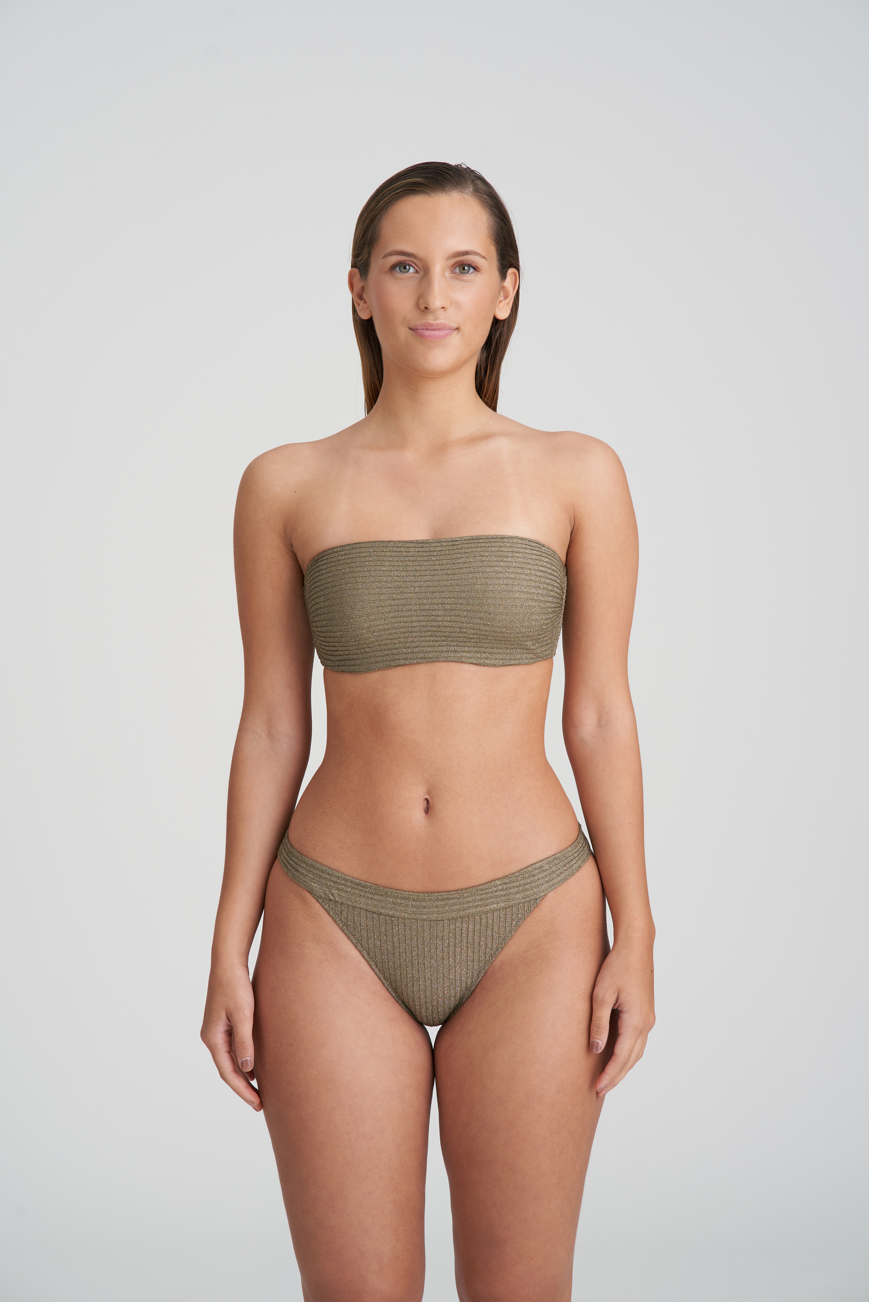 Marie Jo Swim Tinjis Golden Olive Padded Strapless Bikini Top