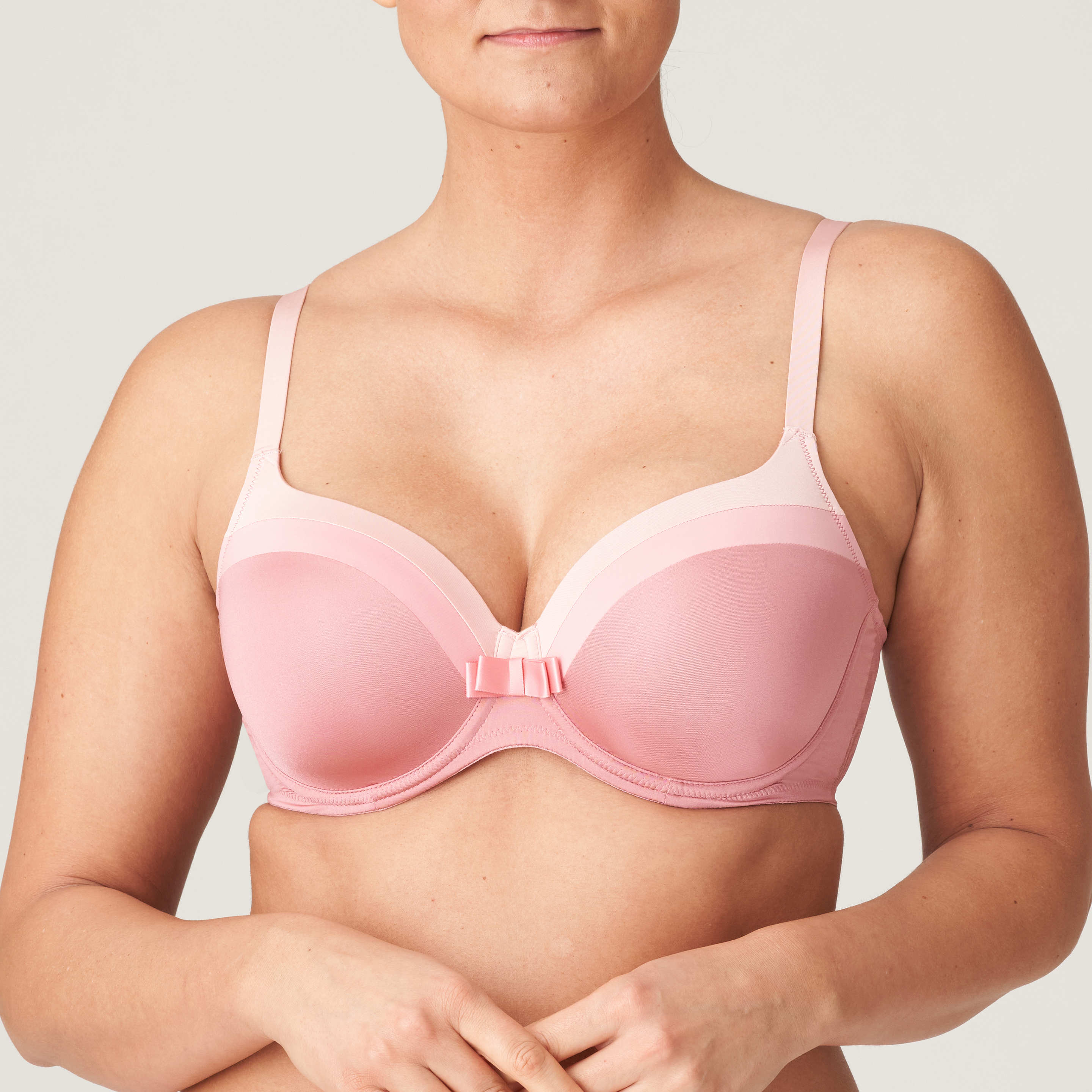 Padded bra - Heart shape Figuras Prima Donna couleur Powder rose Rose  Charbon tailles 100 105 110