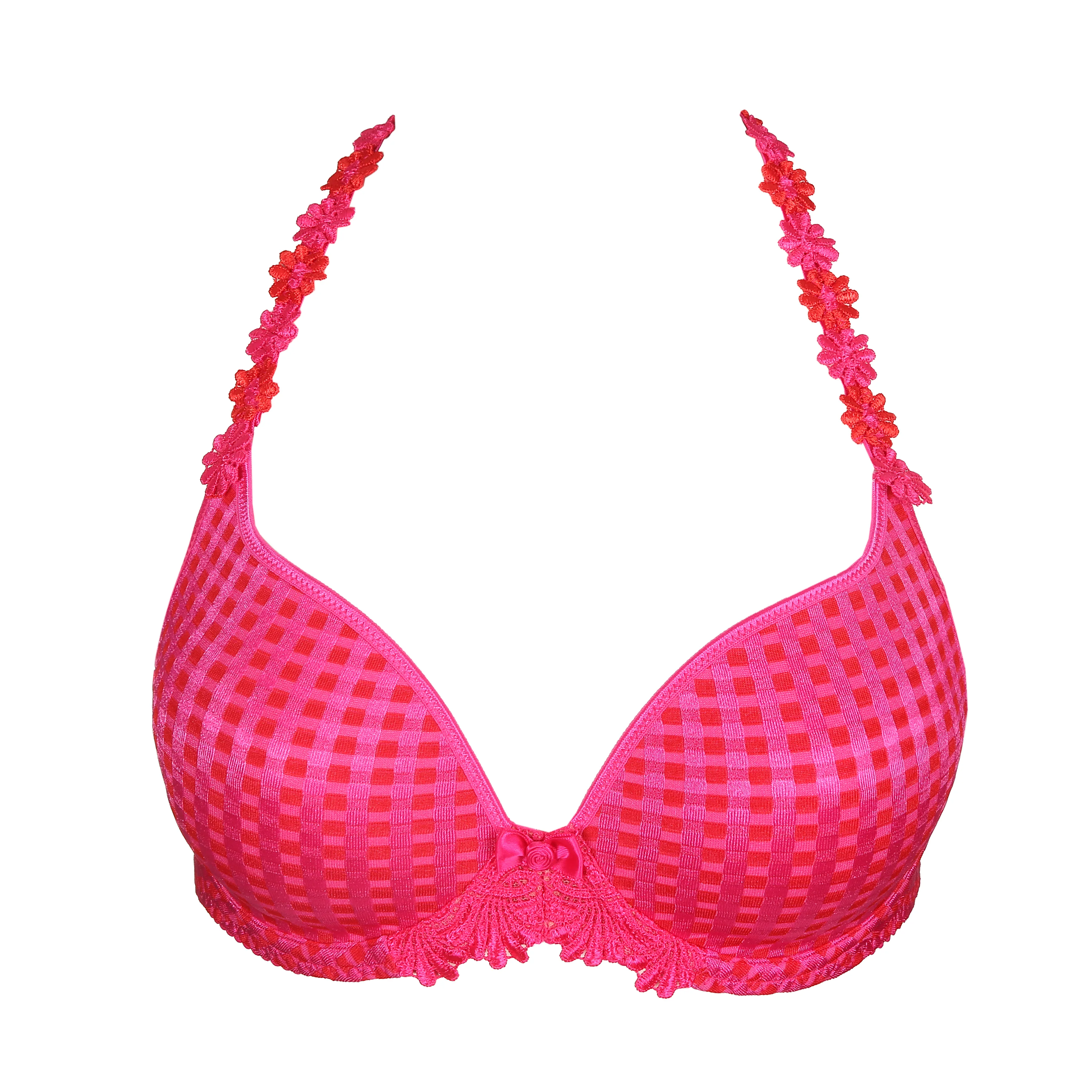 Marie Jo AVERO electric pink padded bra heartshape