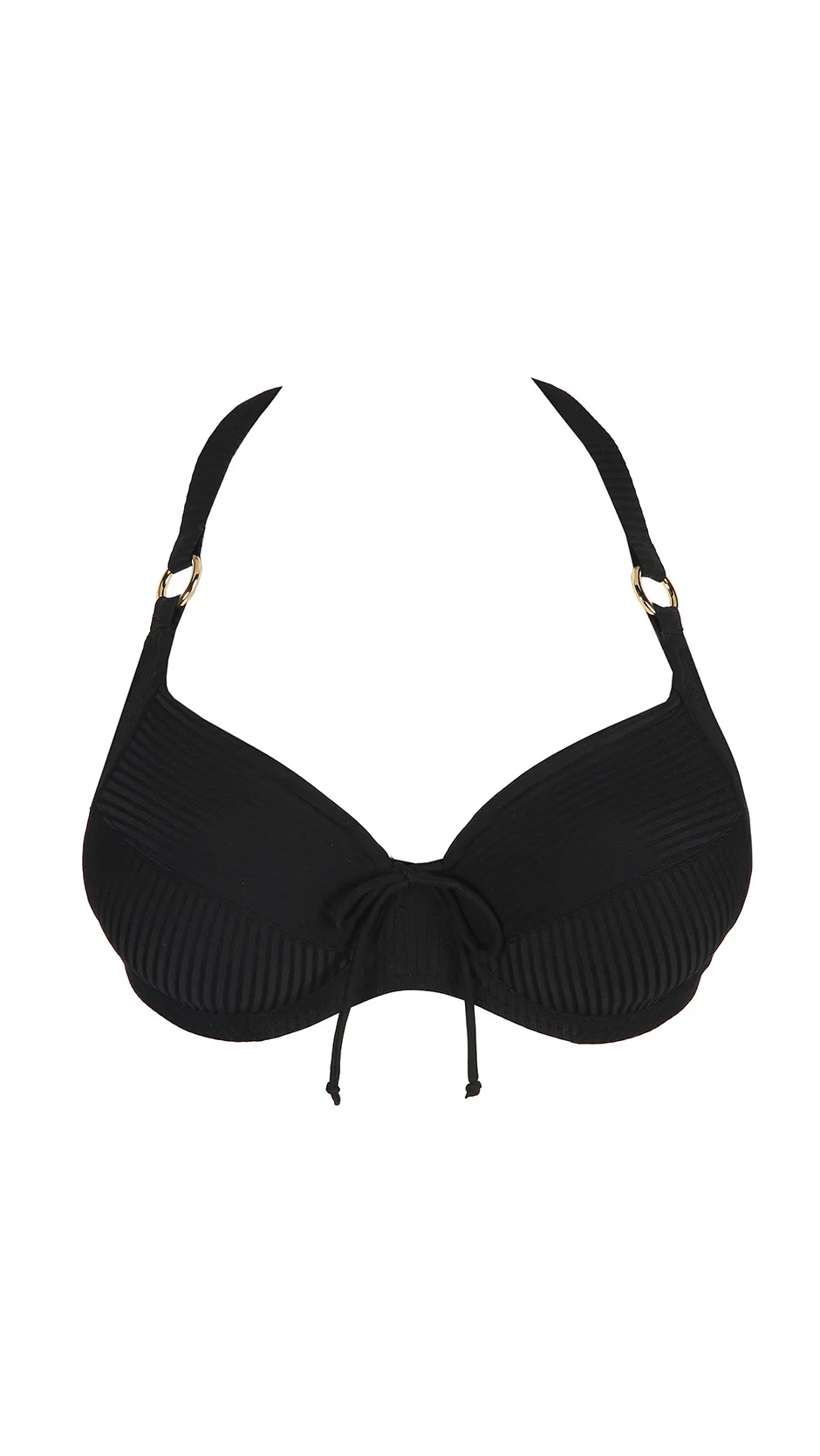 PrimaDonna Swim DAMIETTA black padded strapless bikini top