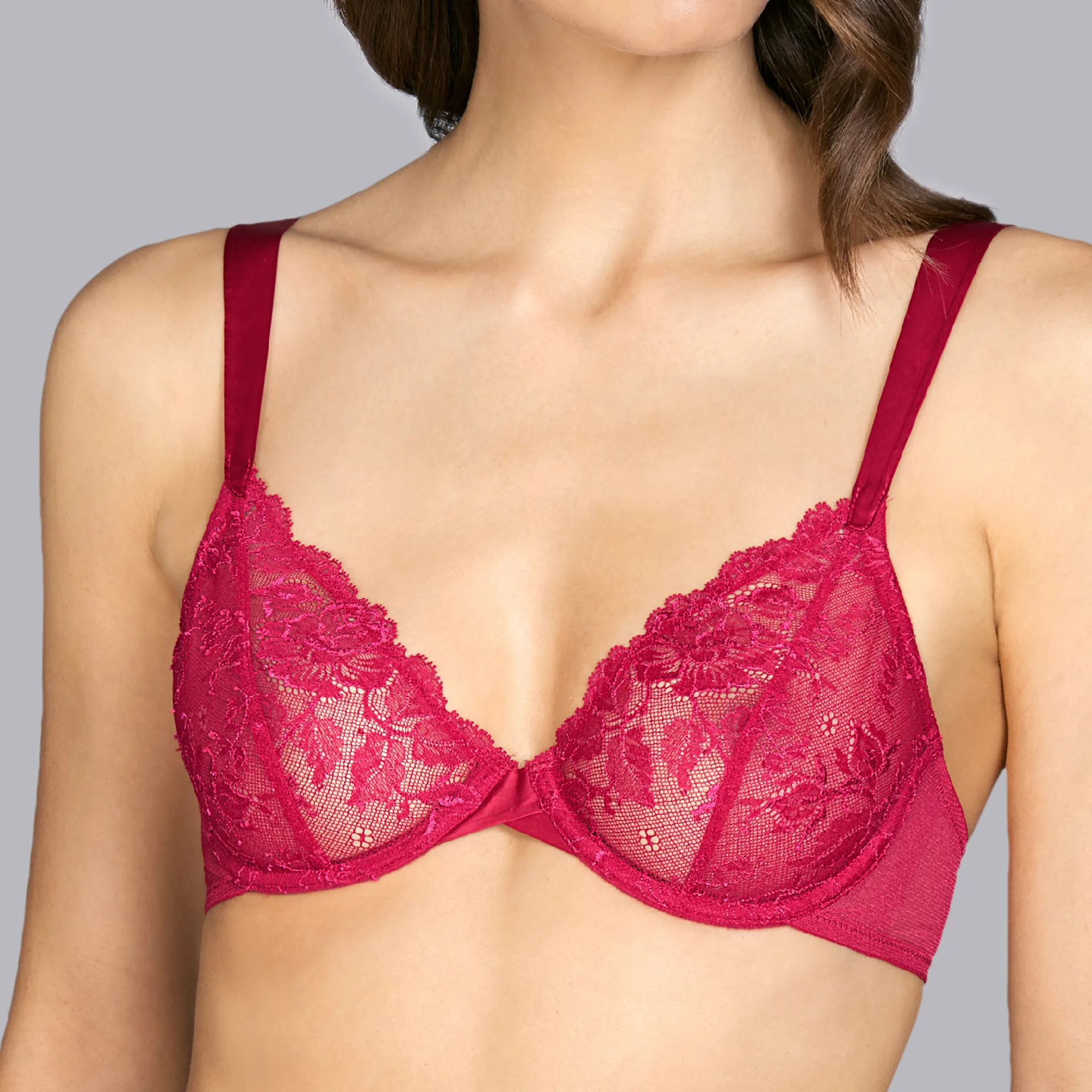 ANDRES SARDA full cup wire bra without padding.