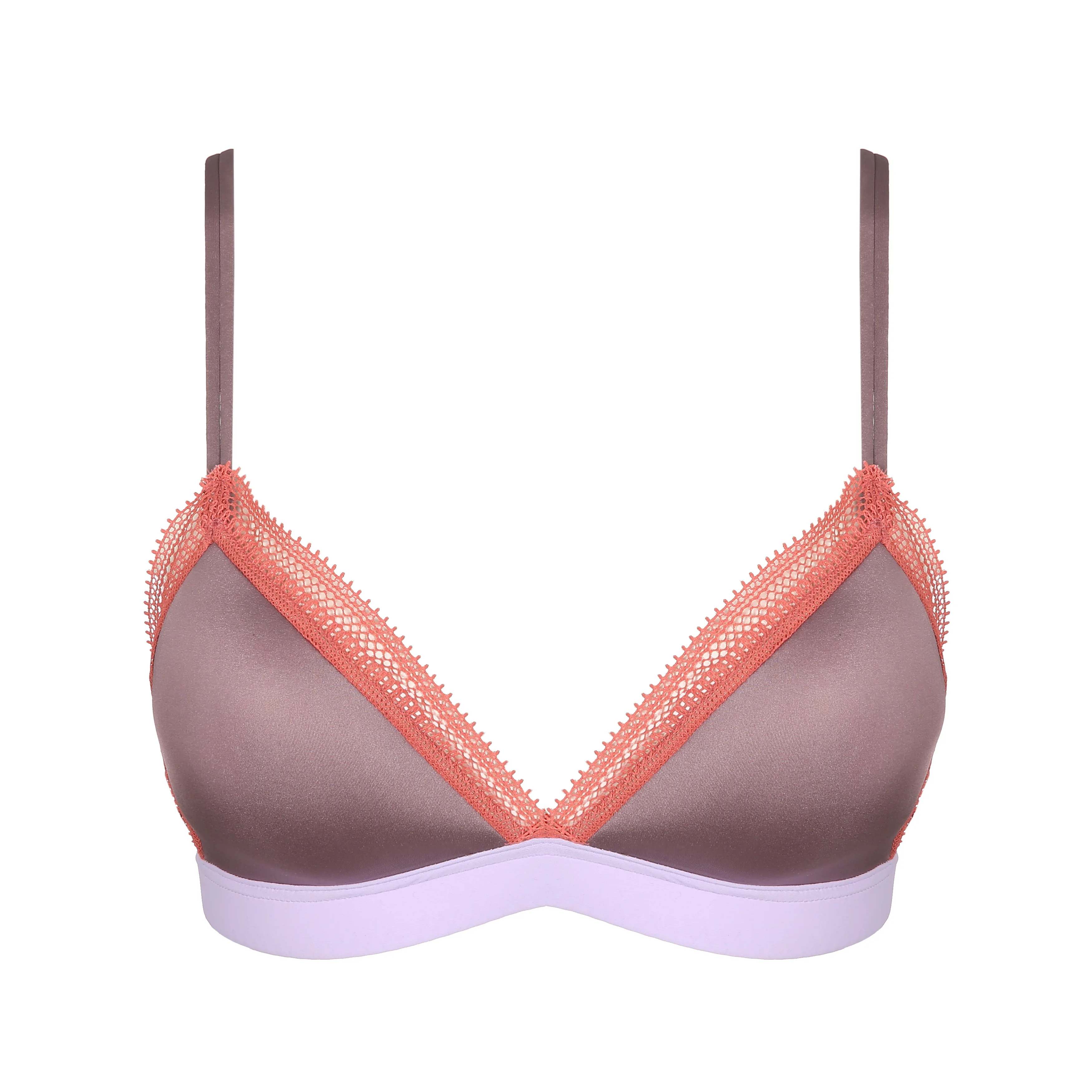 Bratte and bra triangle, satin, tulle and padded bras
