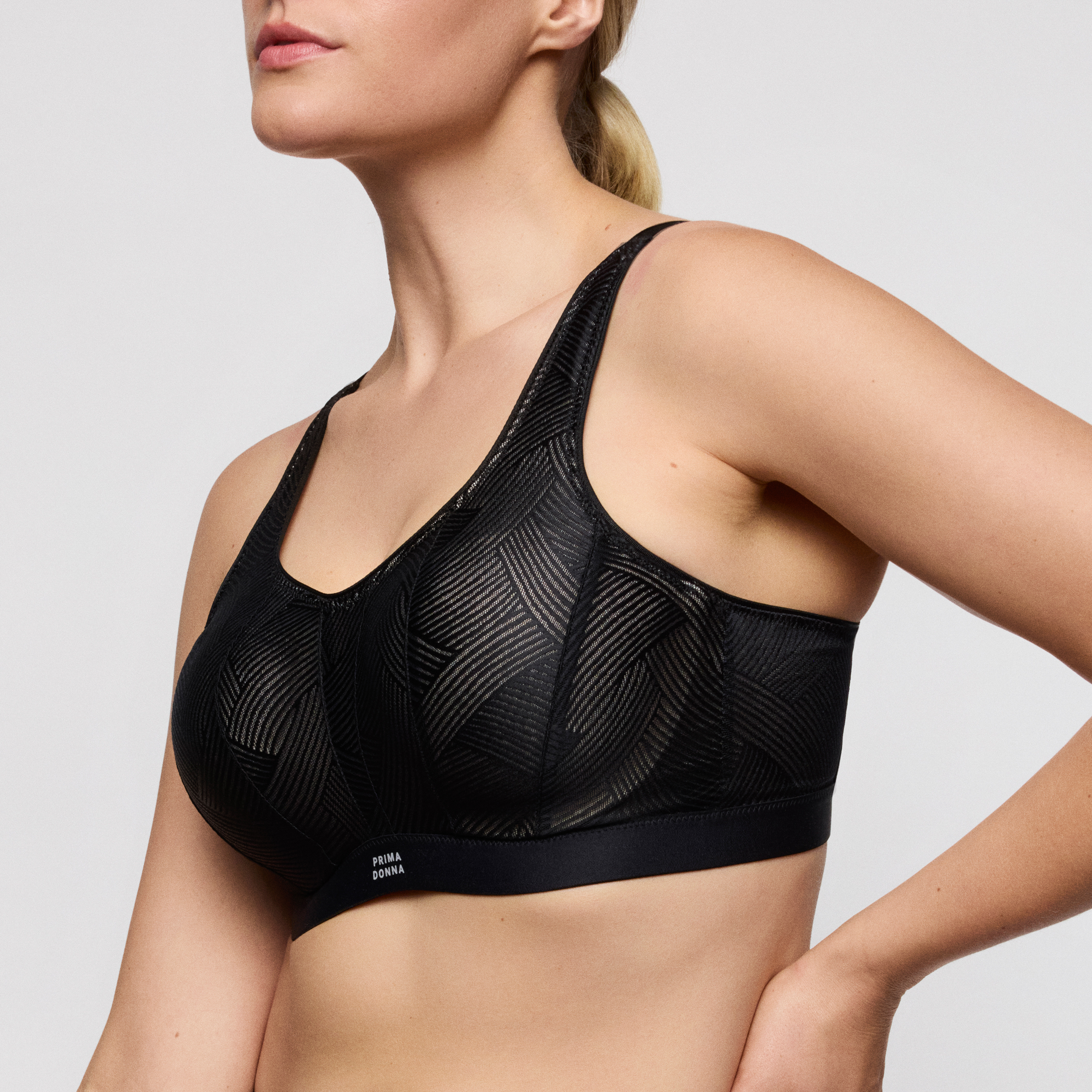Primadonna Sport THE GAME black padded sports bra | Primadonna