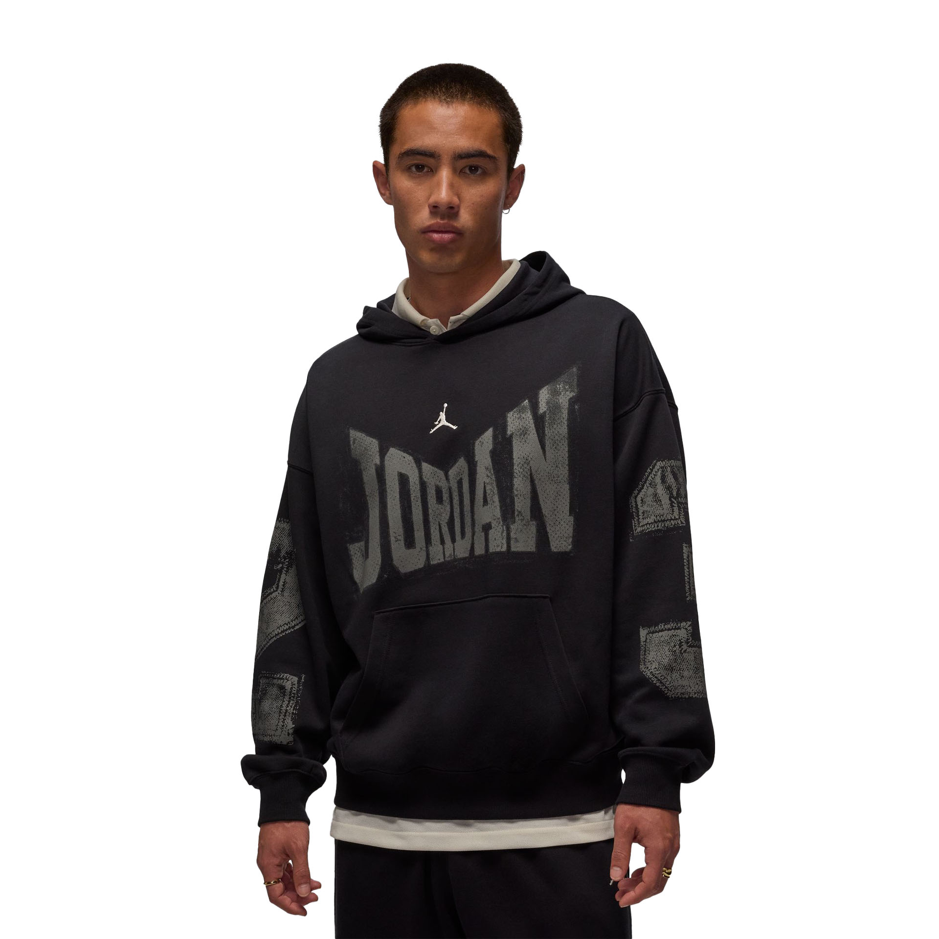 old Champion”鬼フェード“broken “boro sweat Shattered X Champion Hoodie – UNINTENDED