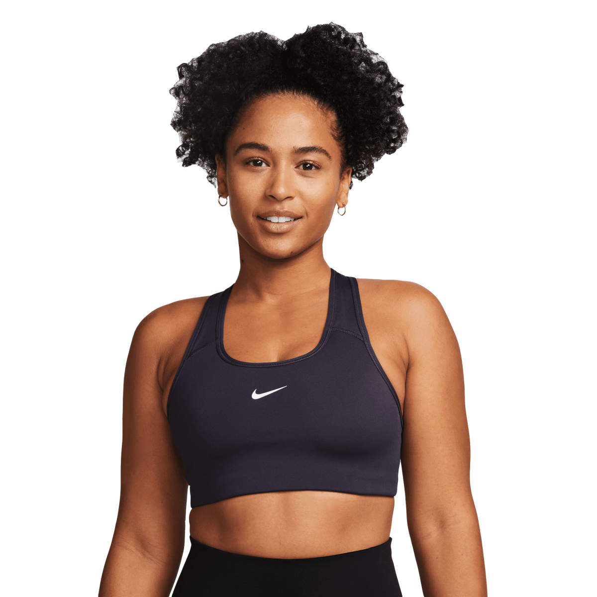NWT Women's White Nike Swoosh Sports Bra Medium Support S, M, L, XL 
