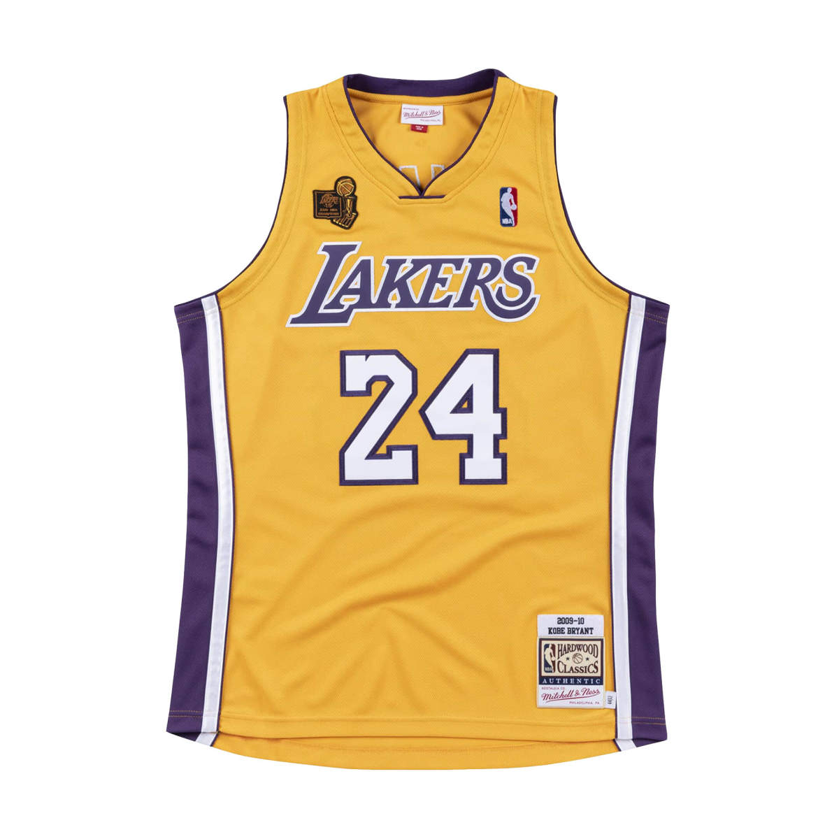 Los angeles lakers away authentic jersey 2009-10 bryant