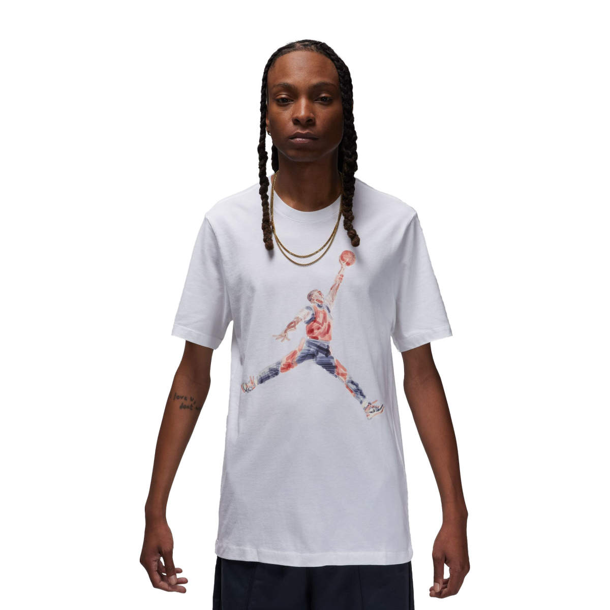 Watercolor ss tee white
