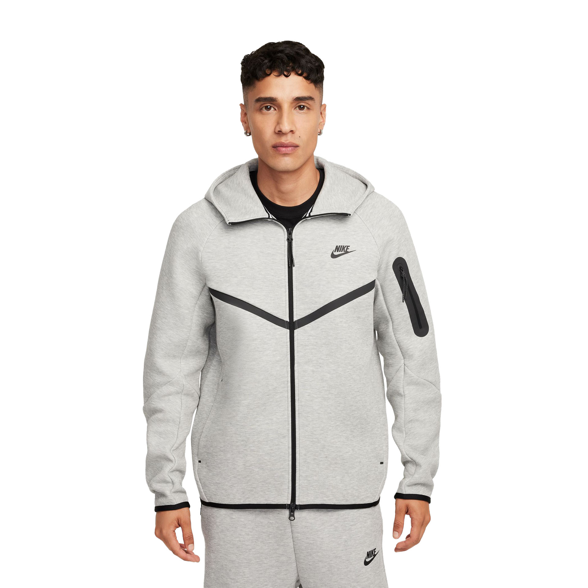 Nike jacket Hoodie FZ Tech Fleece Windrunner Heather Black hotsell