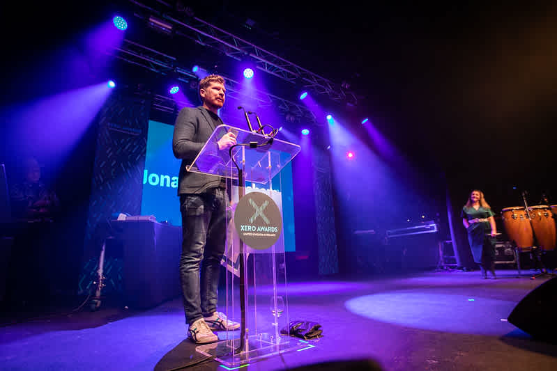 Xero Awards London 2020 - Jonathan Bareham win