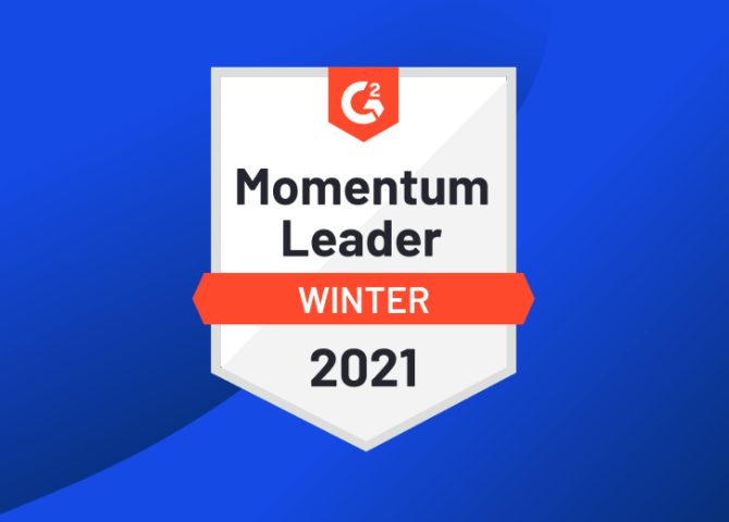 G2 Momentum Grid® Report for Payment Processing | Winter 2021