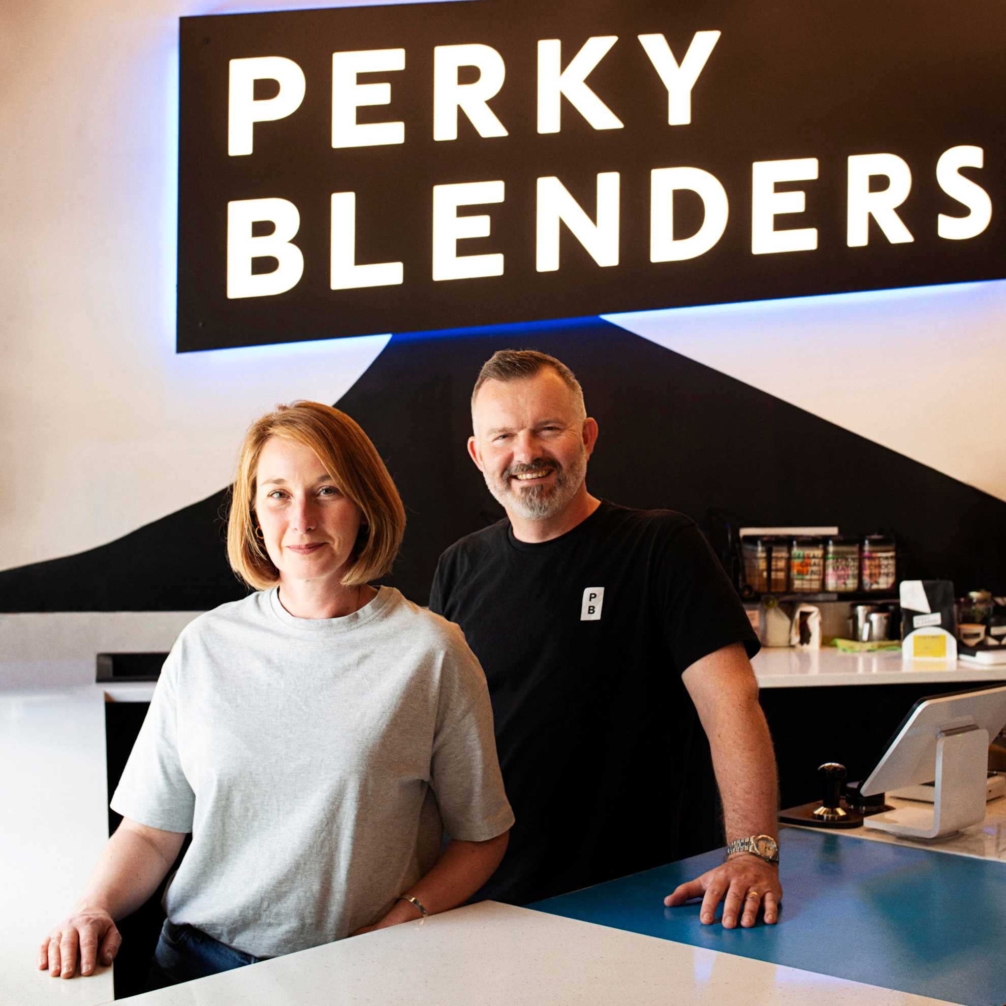 Victoria and Adam Cozens from Perky Blenders