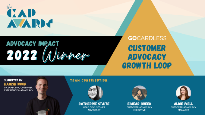 GoCardless Customer Advocacy takes home one win and two finalist spots at the CAP Awards  