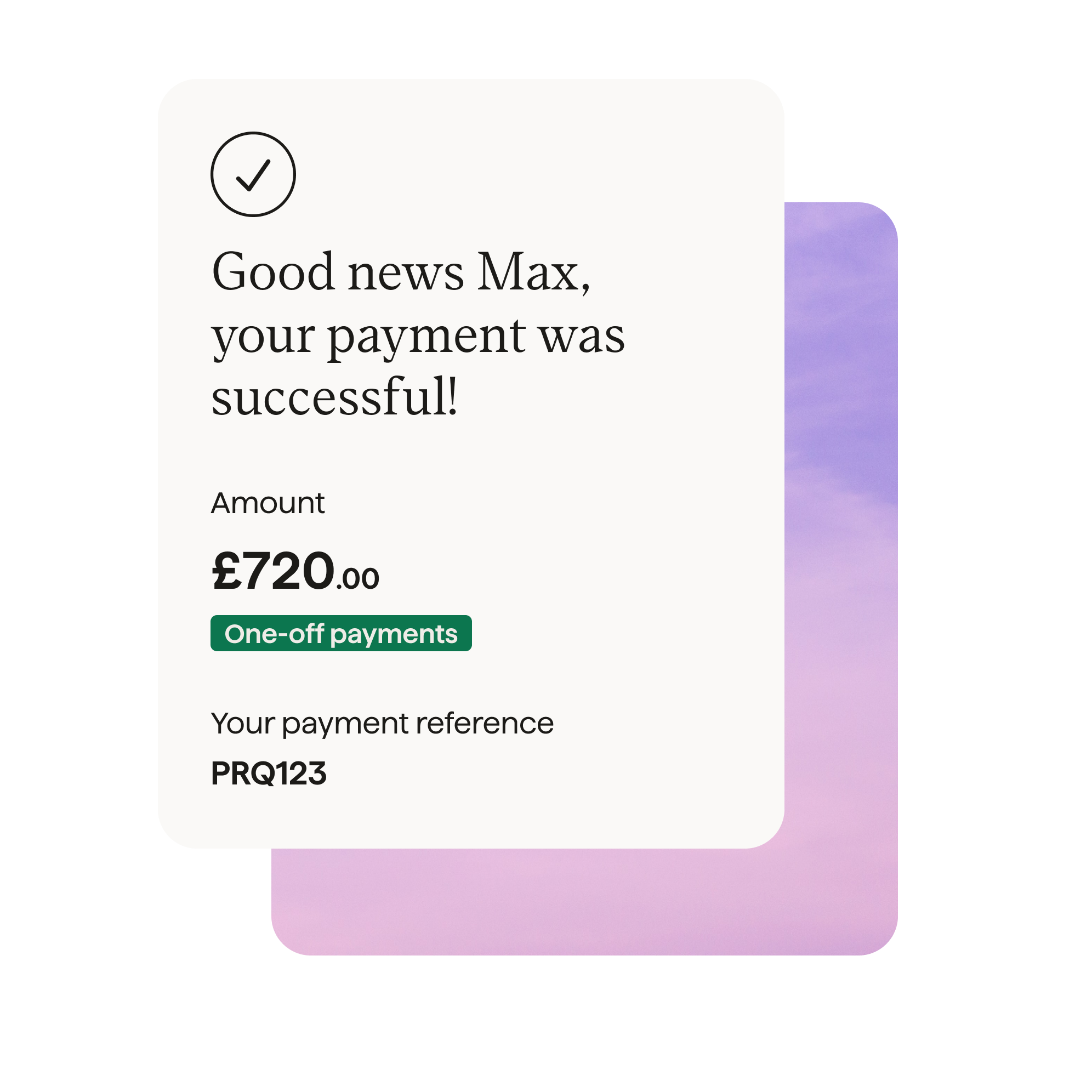 New — Collect one-off payments seamlessly
