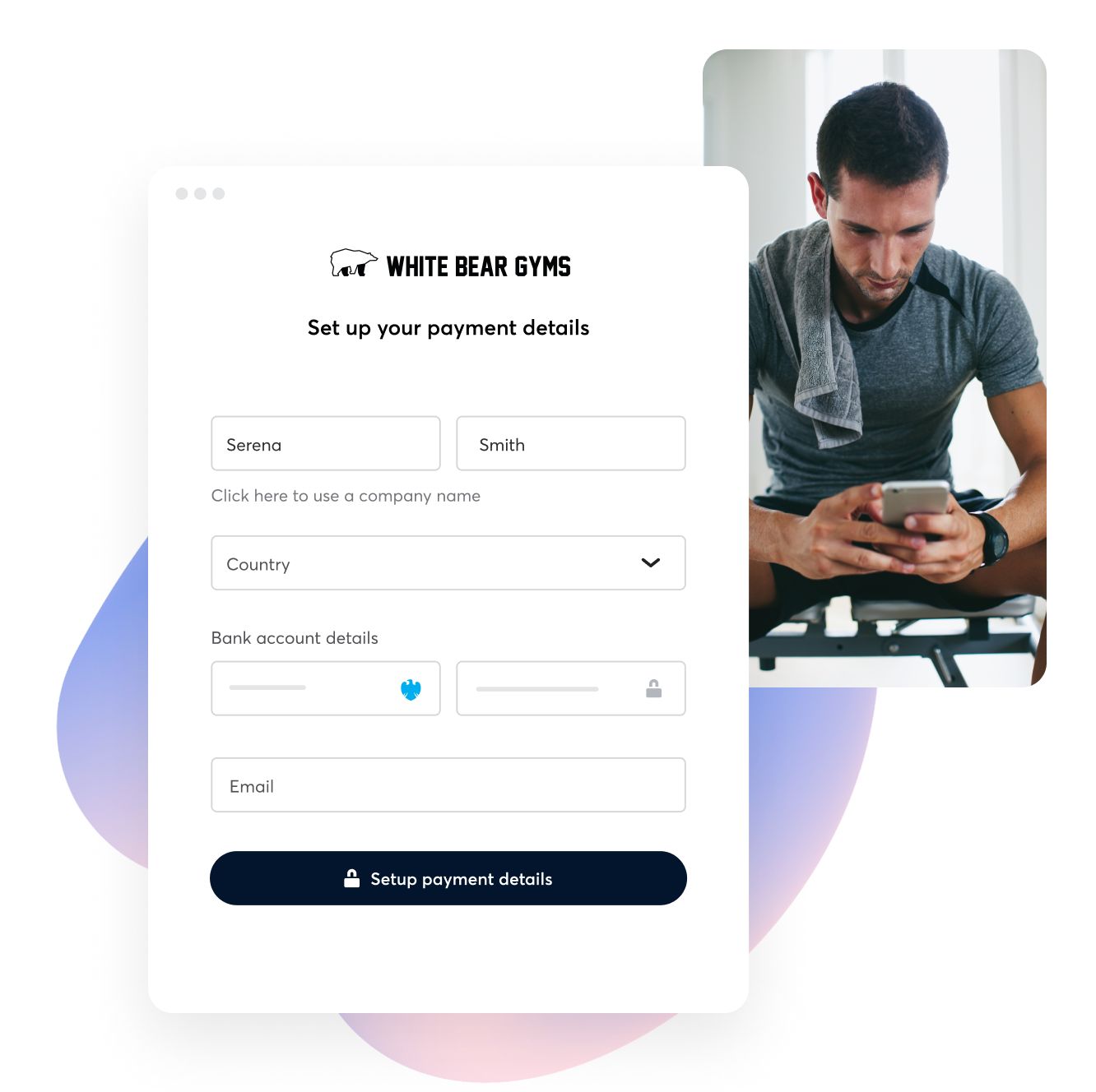 Setup your customer to pay by GoCardless