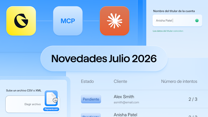 Las novedades de GoCardless ya están aquí: julio 2026