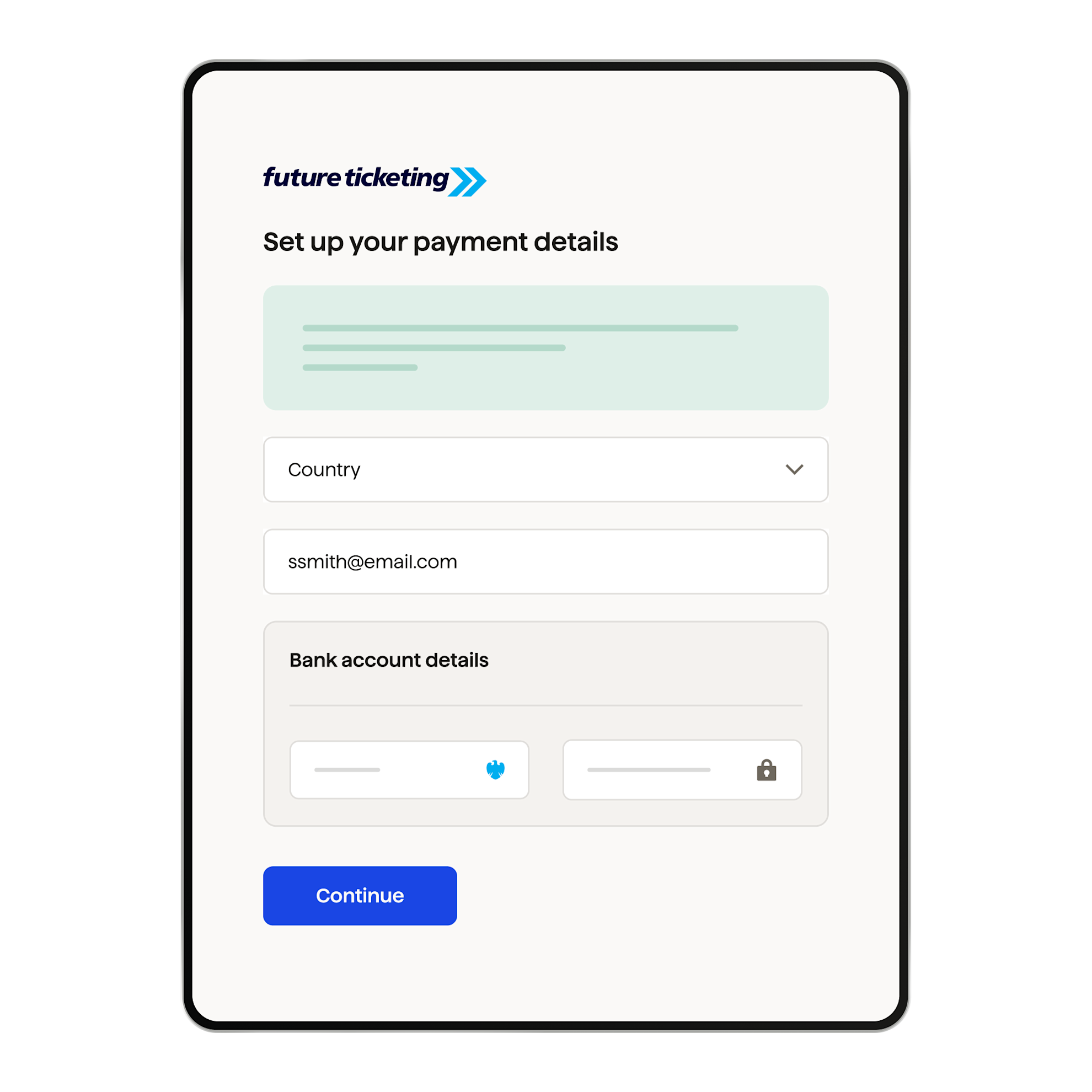 Connect to Future Ticketing