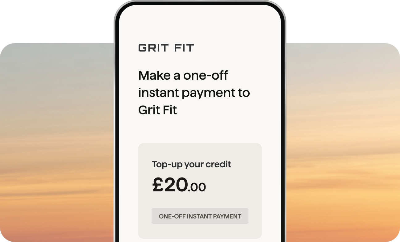 Instant, one-off payments