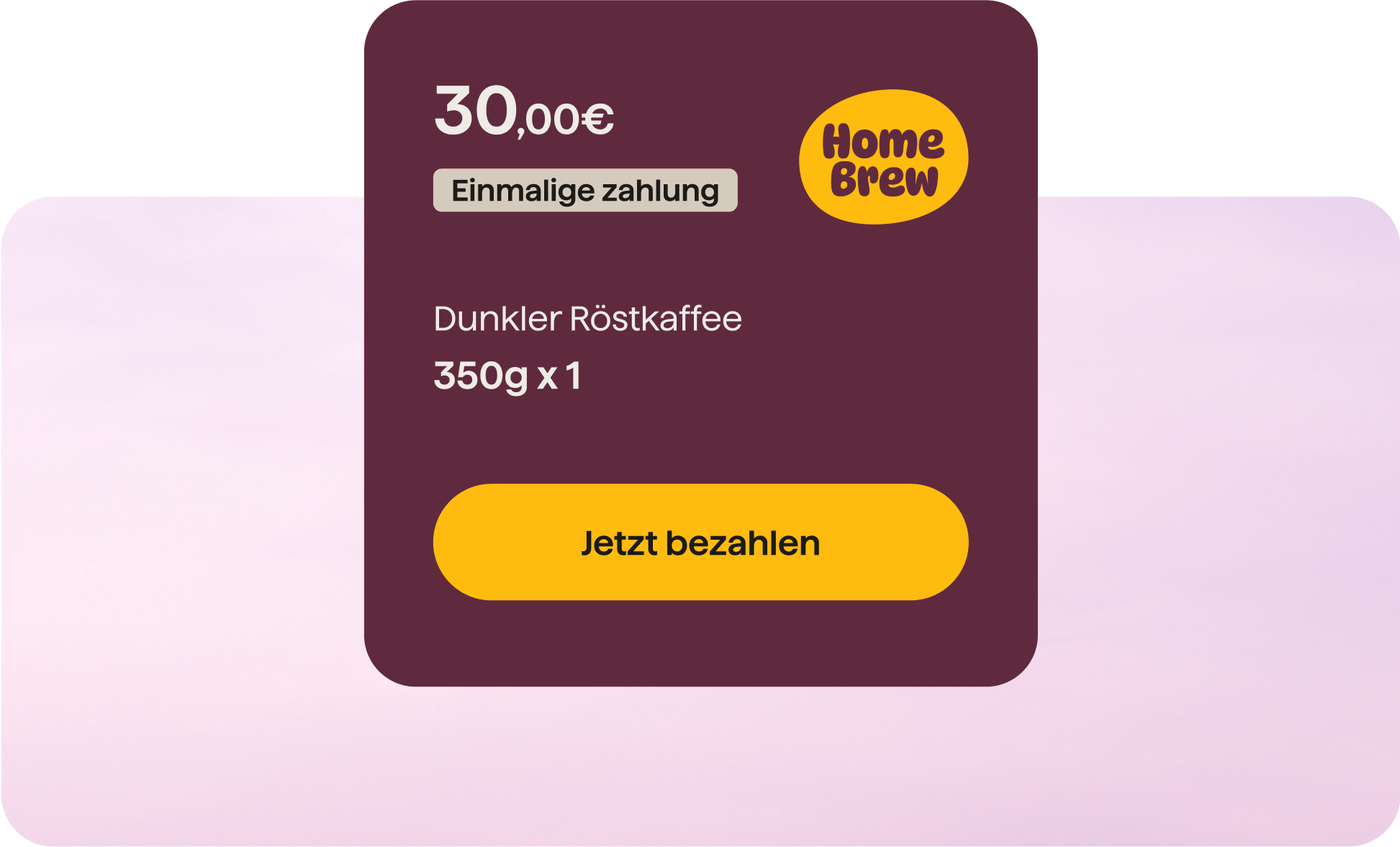 Einmalige Zahlungen für Produkte oder Dienstleistungen