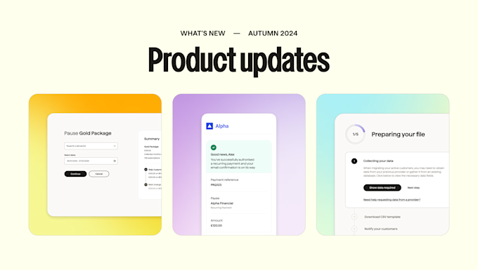A better dashboard and a better experience: Product updates - Autumn 2024