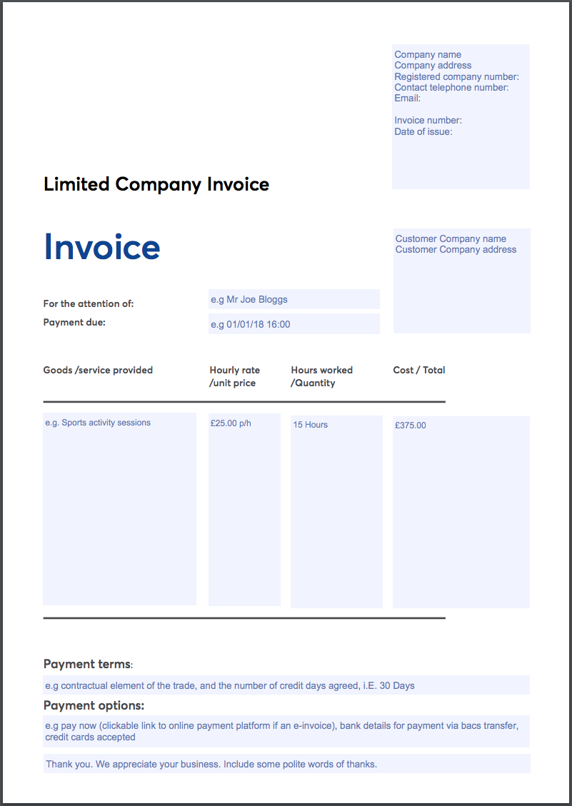 How To Structure A B2B Invoice (& Template) | GoCardless