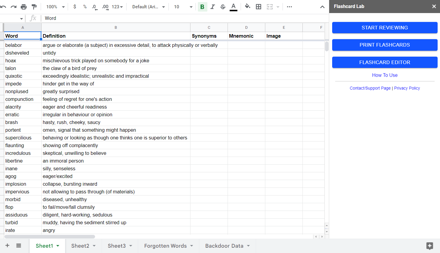 How To Make Printable Flashcards In Excel - Infoupdate.org