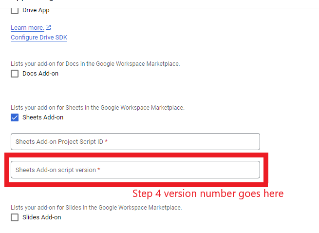 Page Revision for Configuring Google Dri