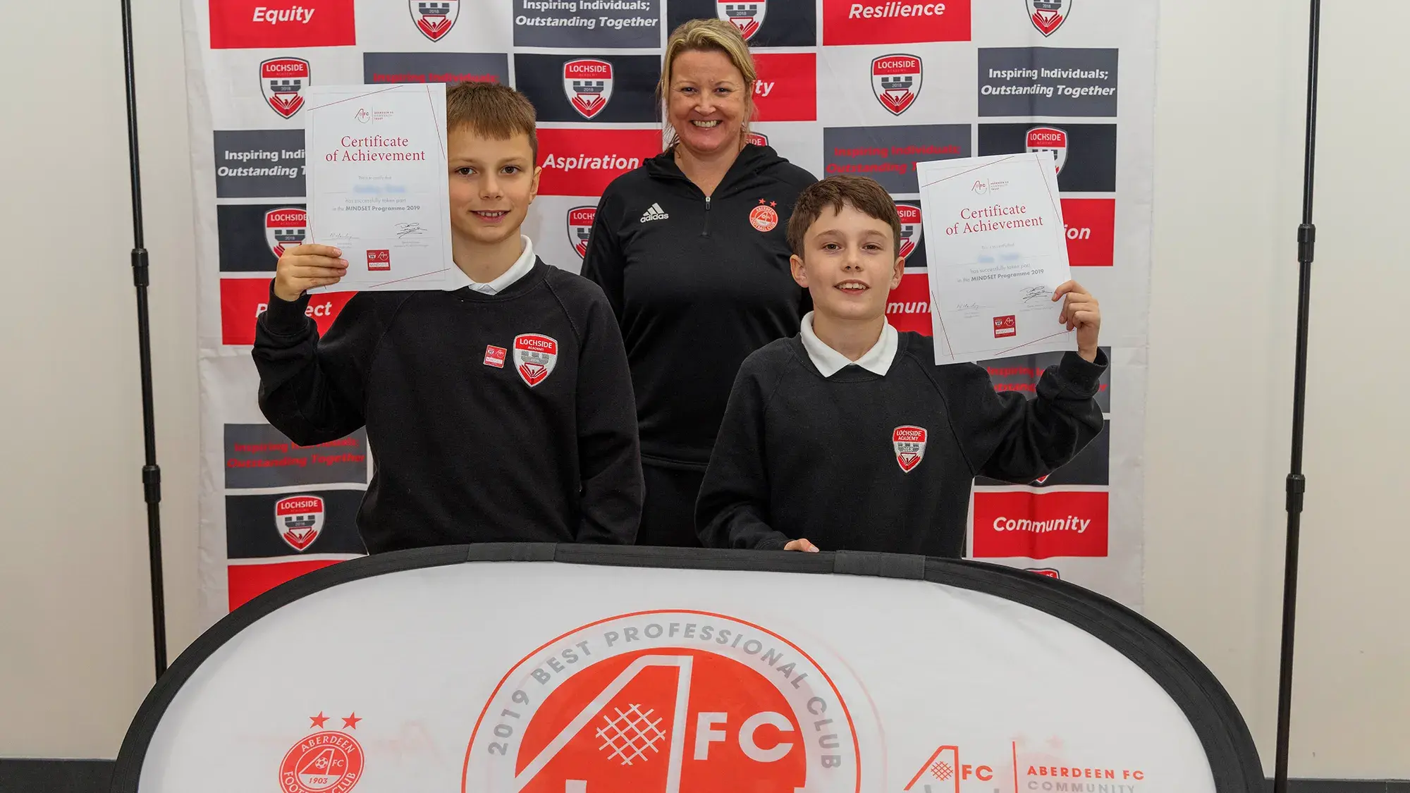 Lochside Academy pupils graduate from AFCCT Mindset programme image