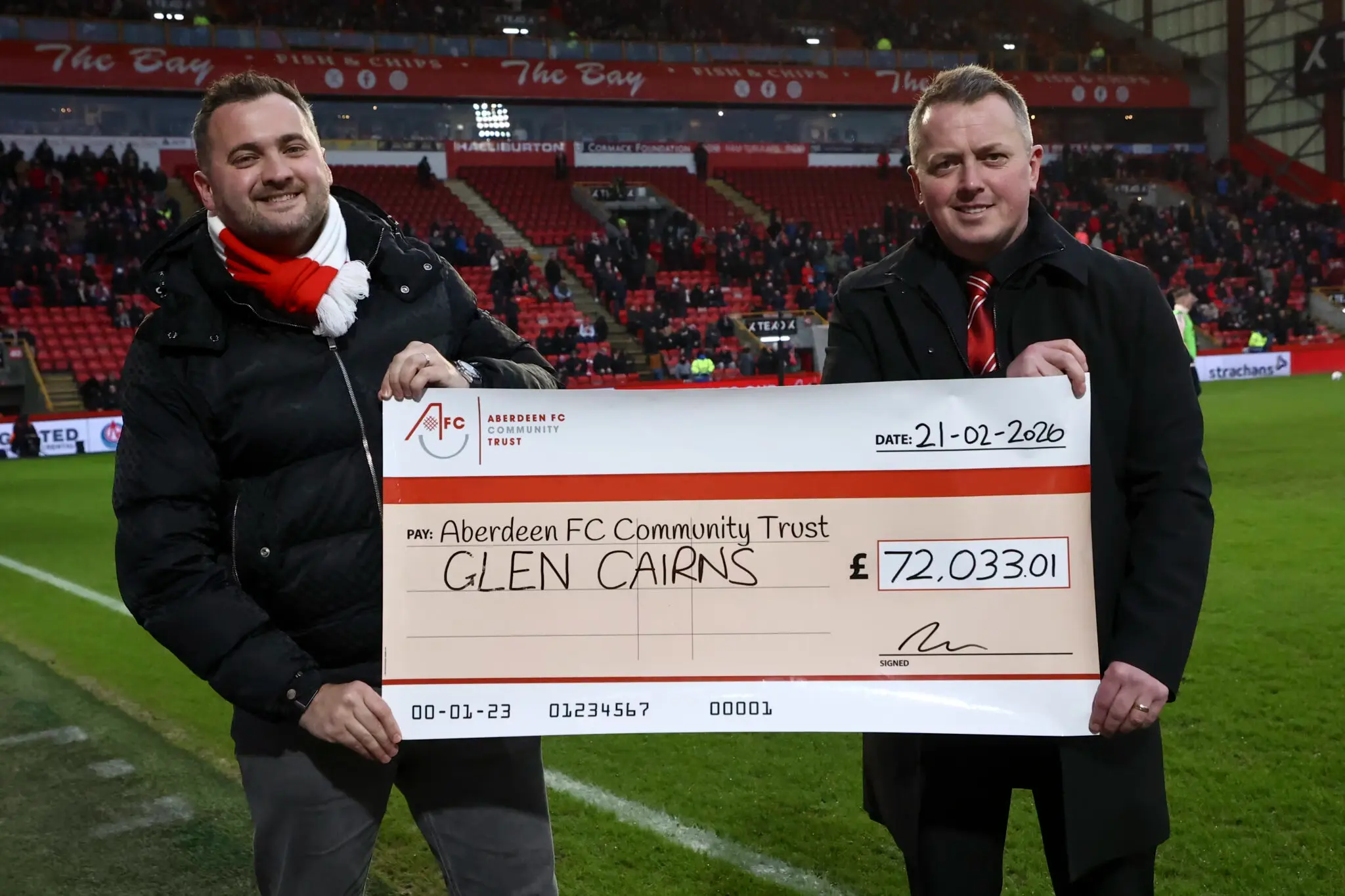 NORTHERN LIGHTS CAMPAIGN RAISES OVER £70,000 FOR ABERDEEN FC COMMUNITY TRUST image