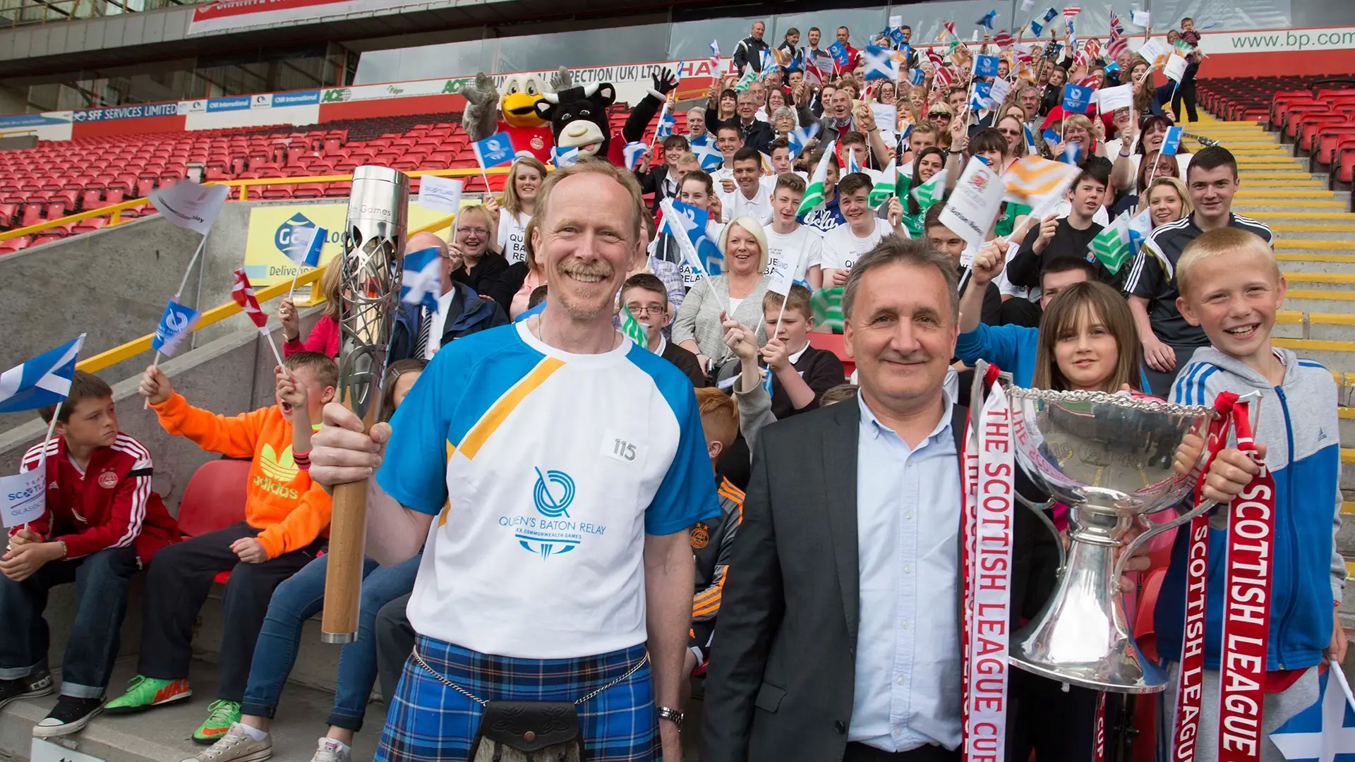 The Queen's Baton Relay at Pittodrie image
